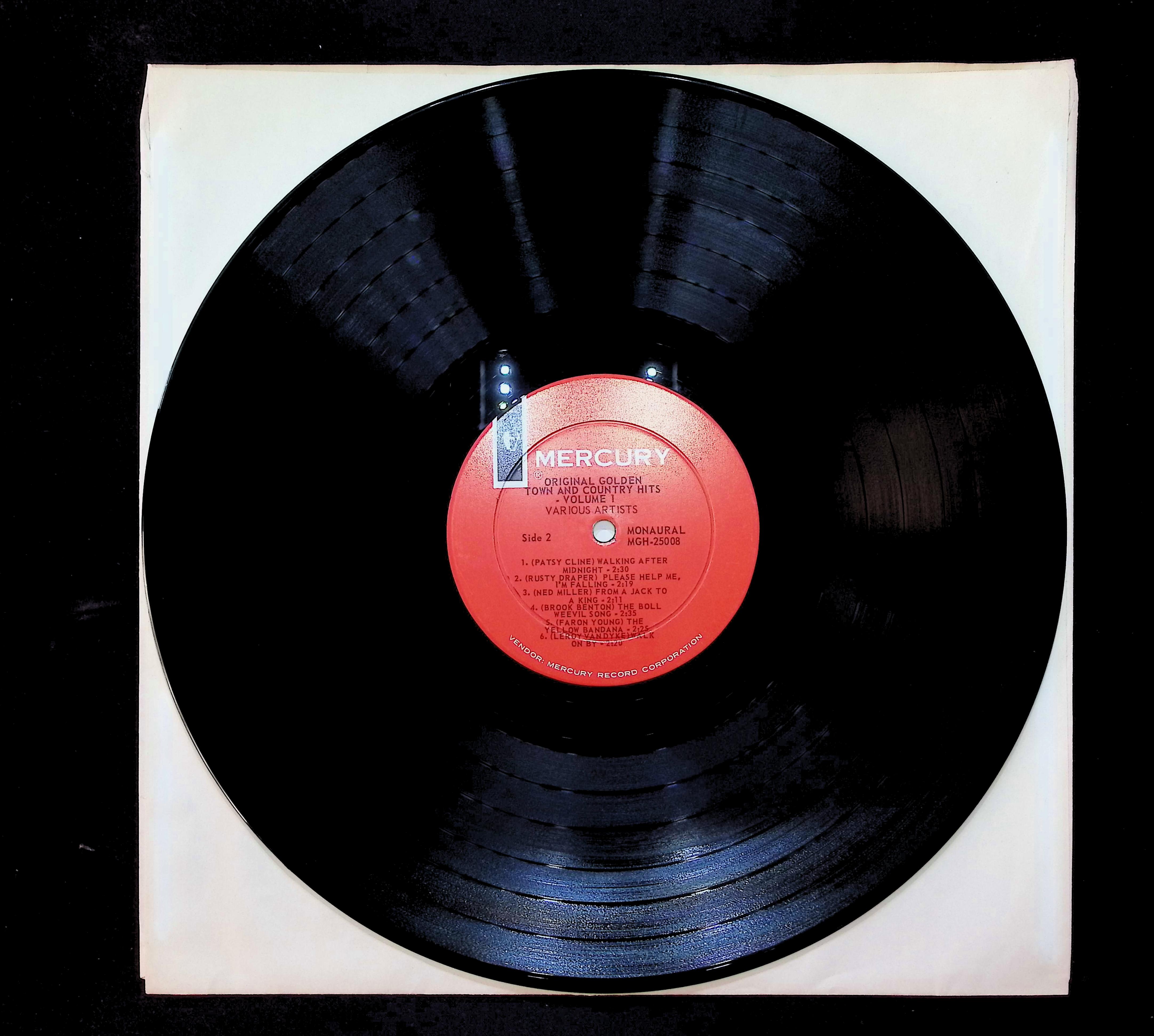 Various Original Golden Town And Country Hits - Volume I 12" LP 1964 MGH-25008 Folk, World, & Country — image 3