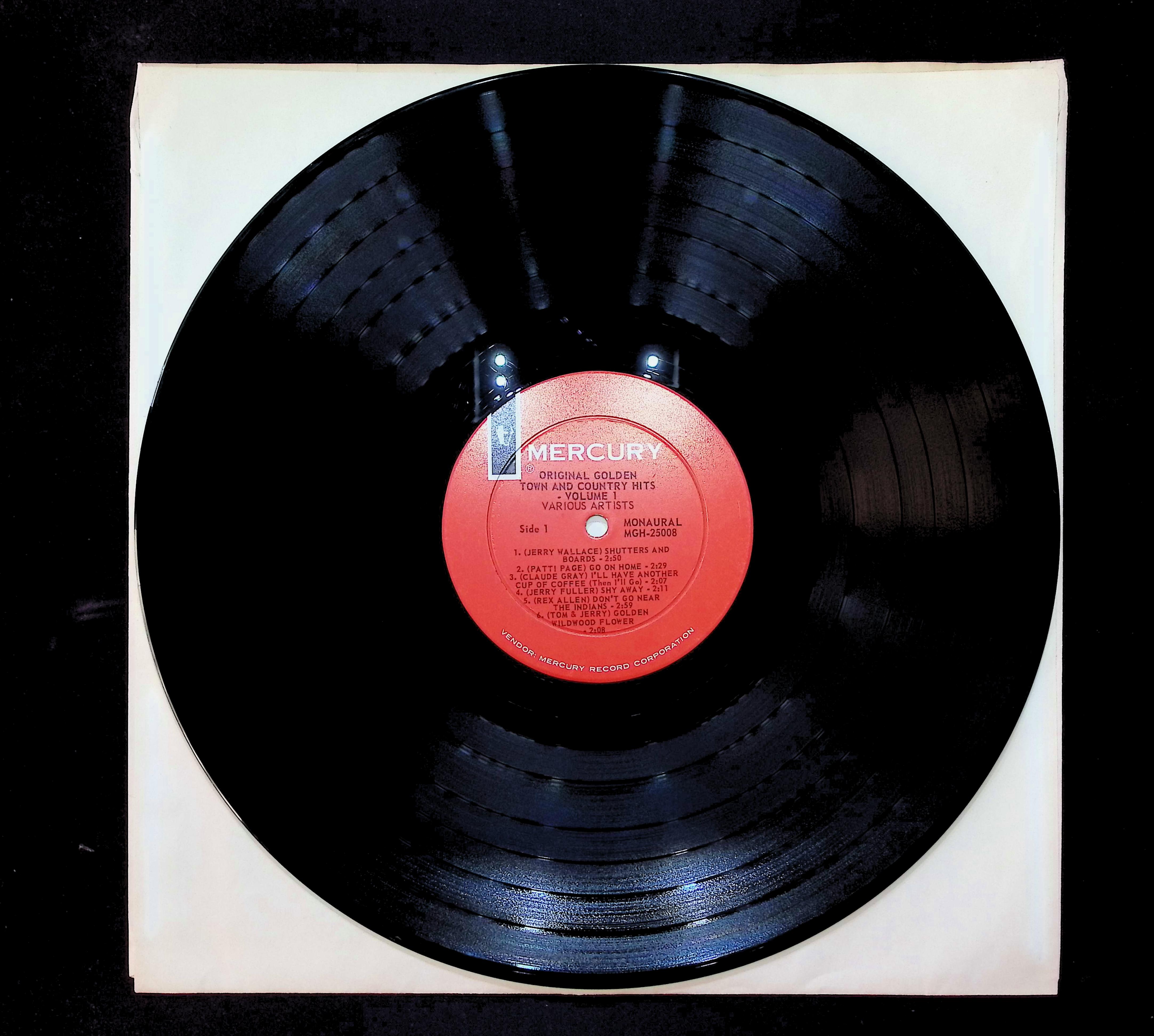 Various Original Golden Town And Country Hits - Volume I 12" LP 1964 MGH-25008 Folk, World, & Country — image 5