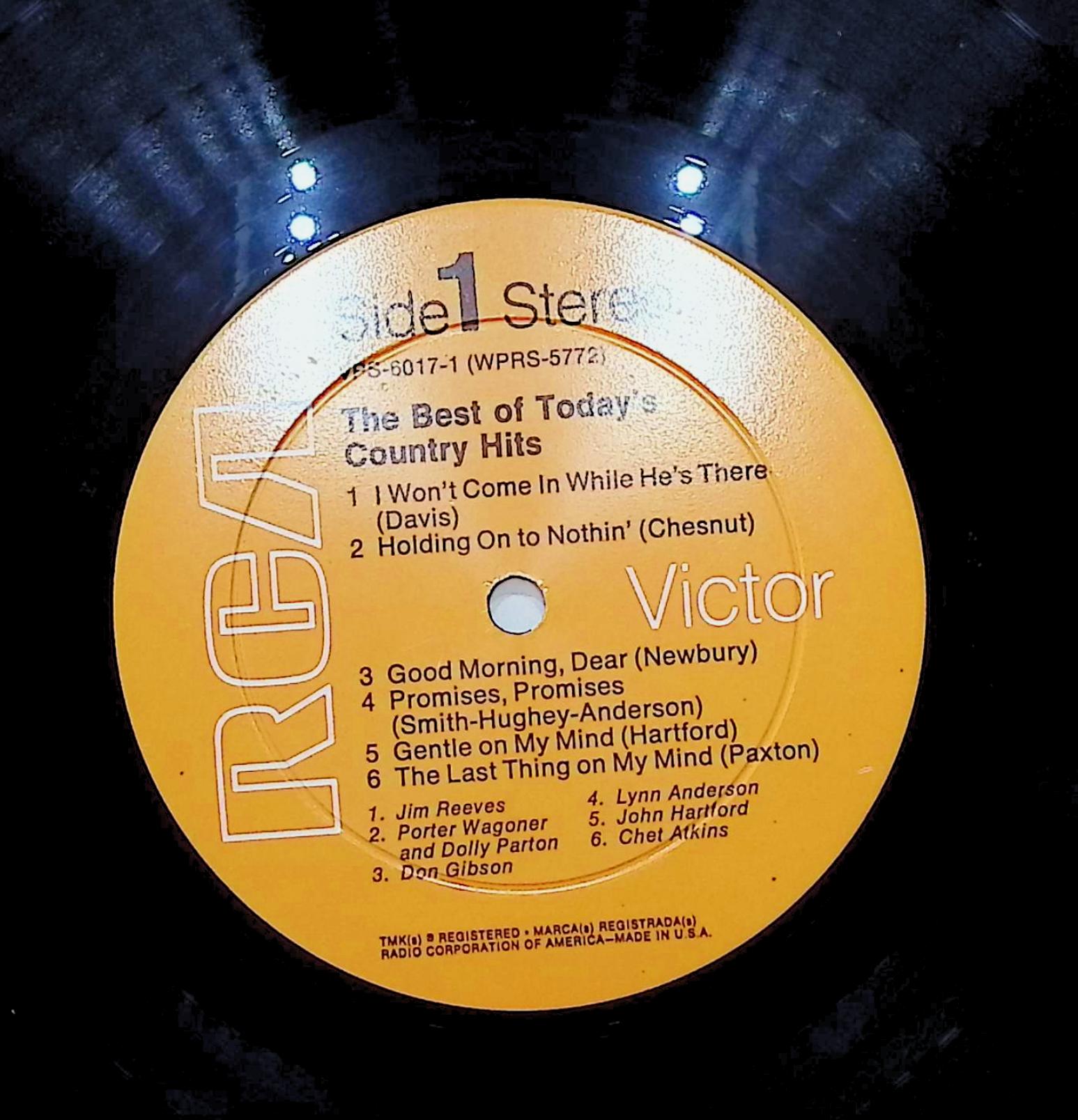 Various The Best Of Today's Country Hits 12" LP 1969 VPS-6017 Folk, World, & Country — image 2