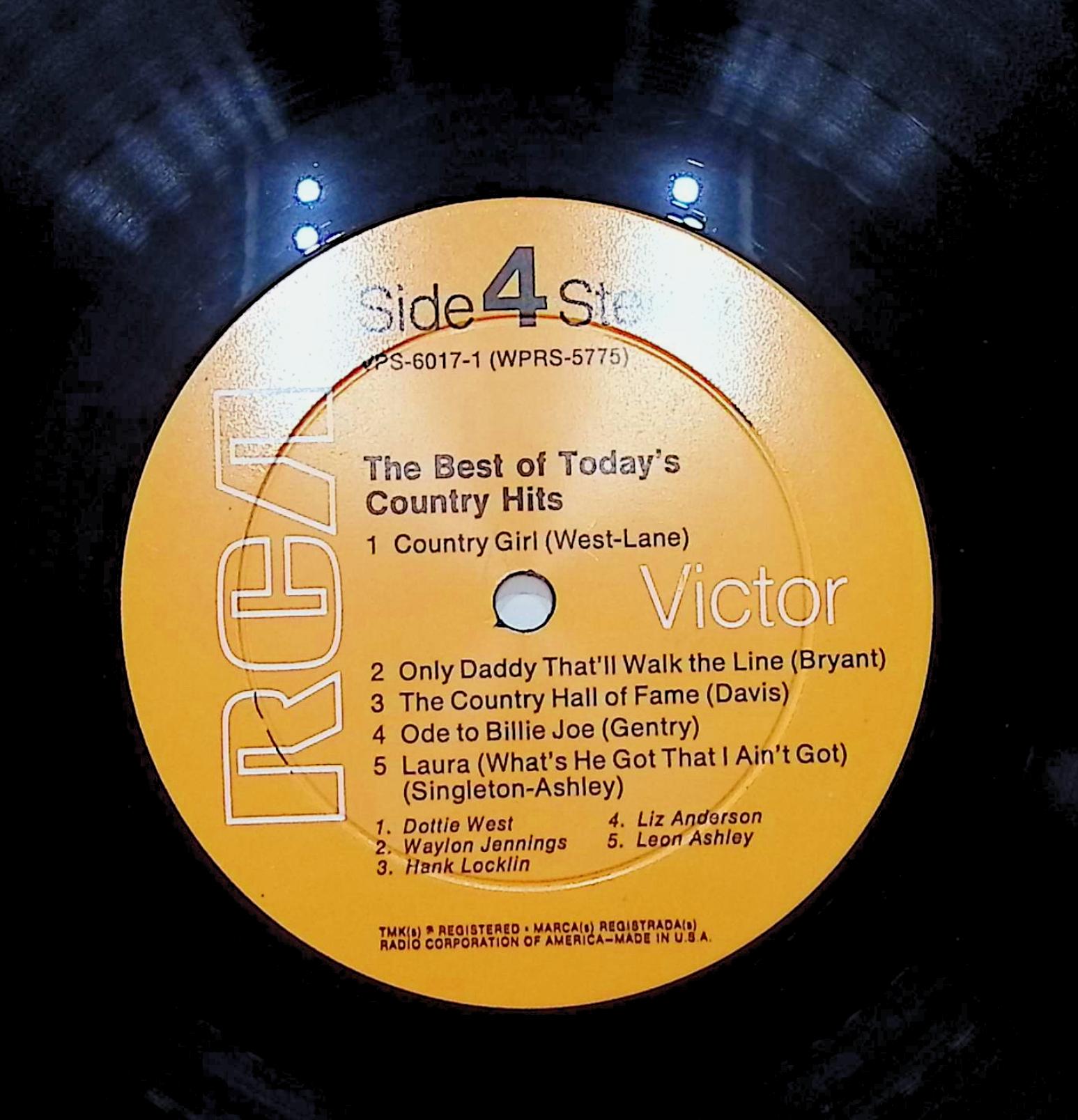 Various The Best Of Today's Country Hits 12" LP 1969 VPS-6017 Folk, World, & Country — image 4