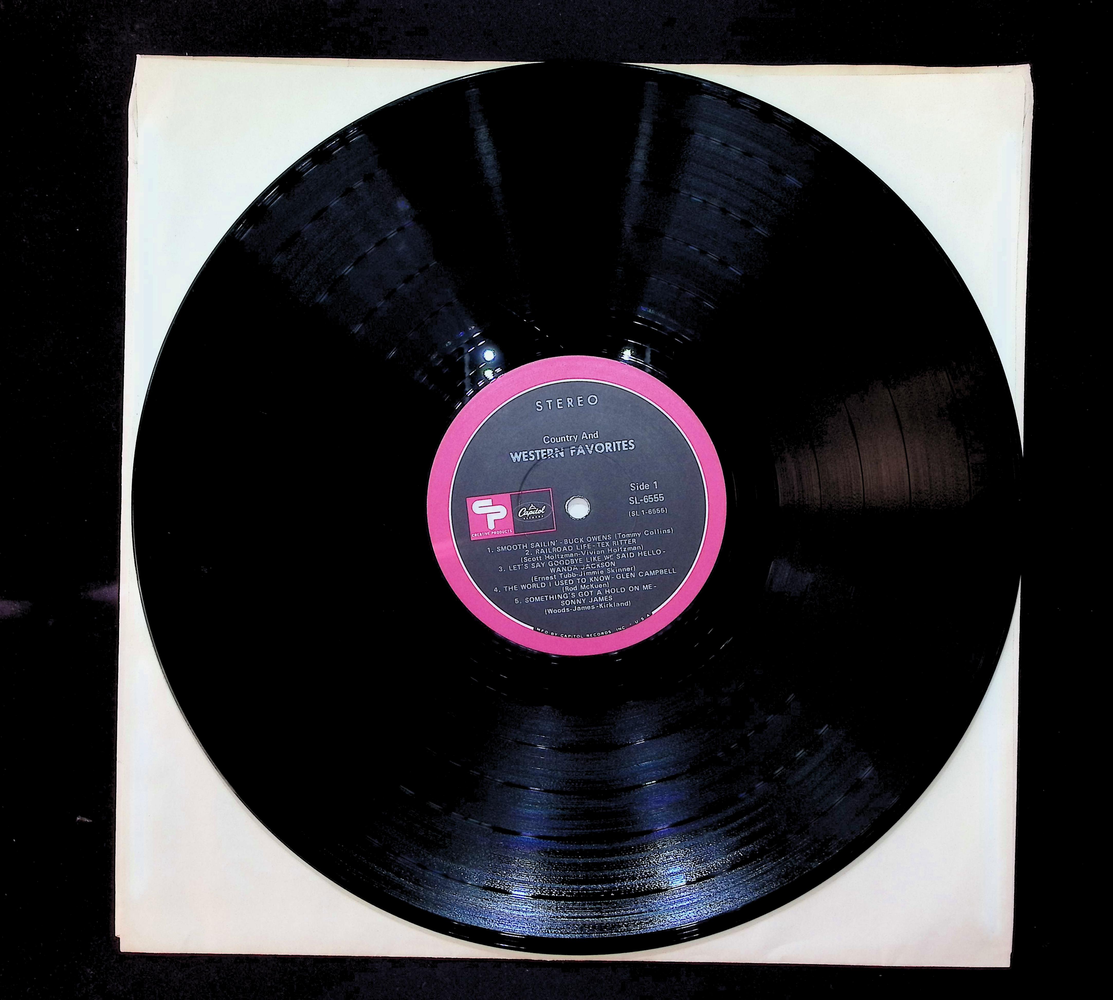 Various Country & Western Favorites 12" LP 1968 SL-6555 Folk, World, & Country — image 5