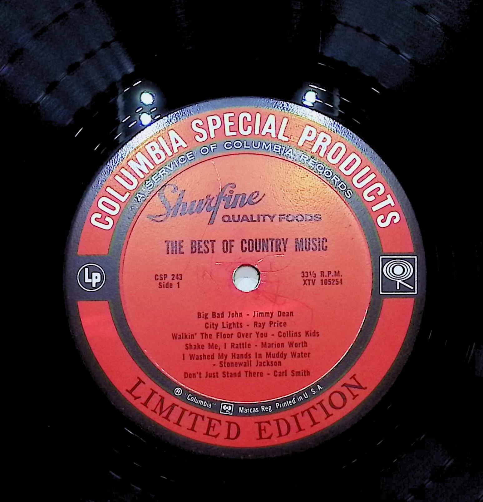 Various The Best Of Country Music 12" LP Unknown Era CSP 243 Folk, World, & Country — image 2