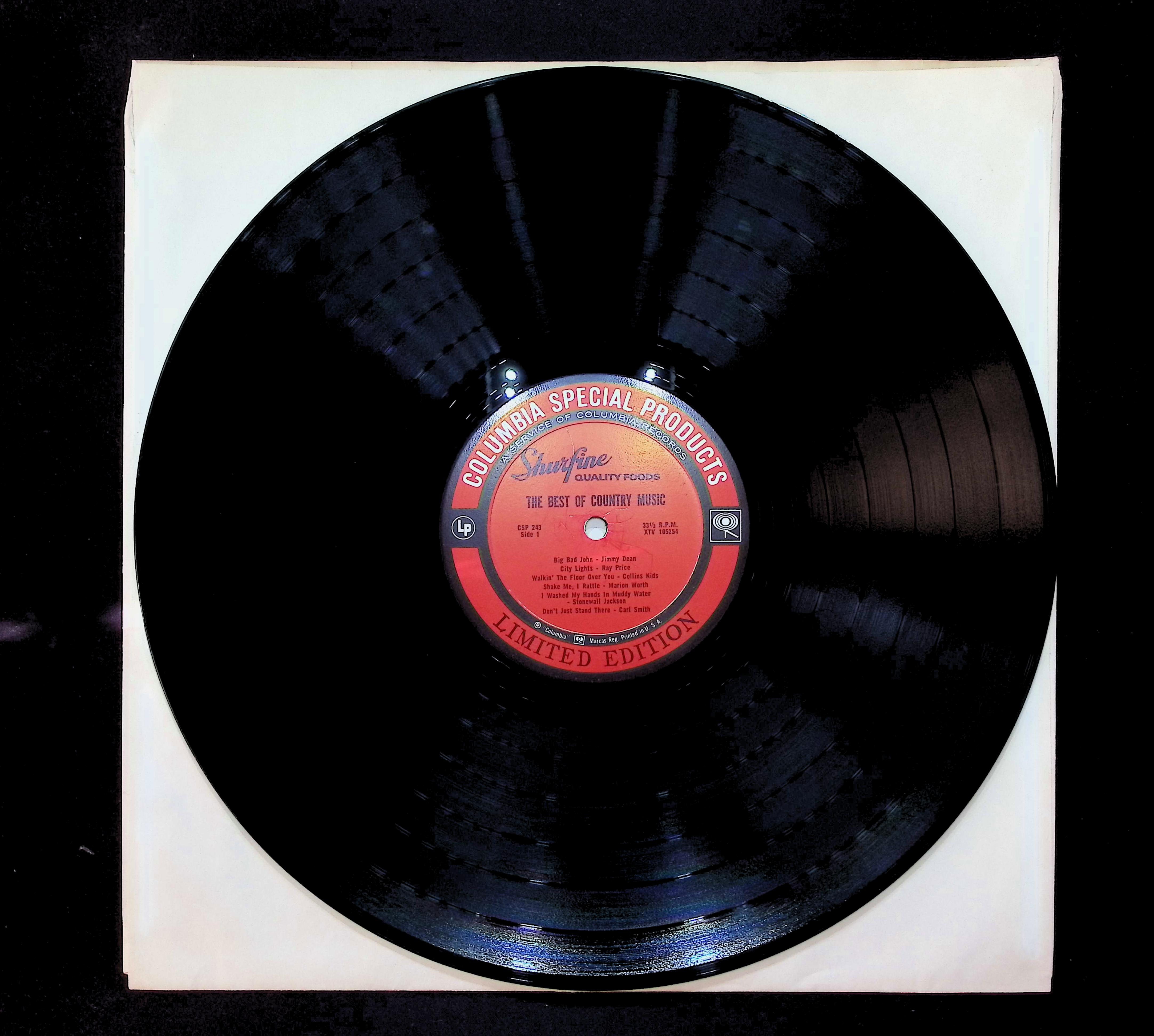 Various The Best Of Country Music 12" LP Unknown Era CSP 243 Folk, World, & Country — image 3