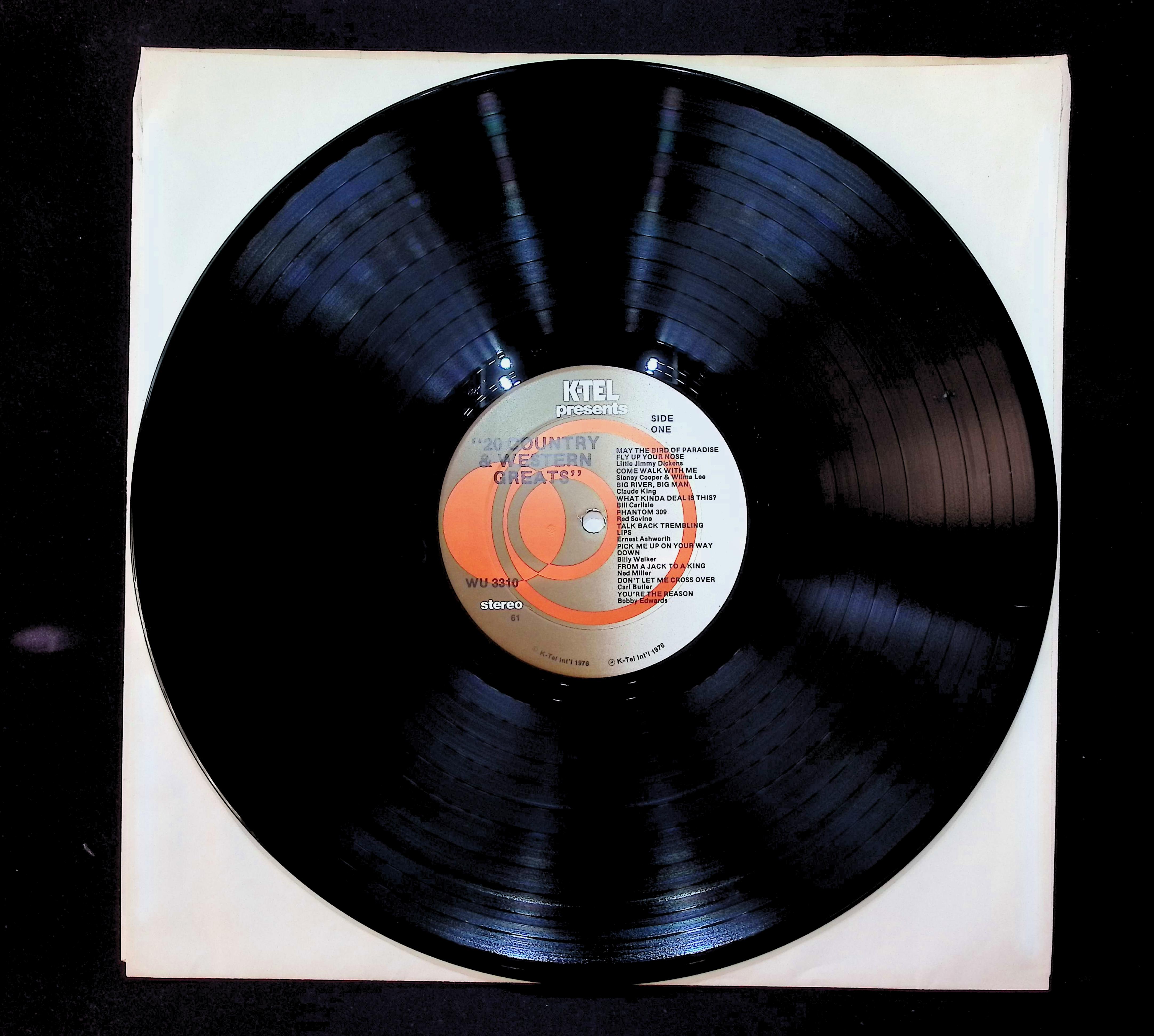 Various 20 Country & Western Greats 12" LP 1976 WU 3310 Folk, World, & Country — image 3