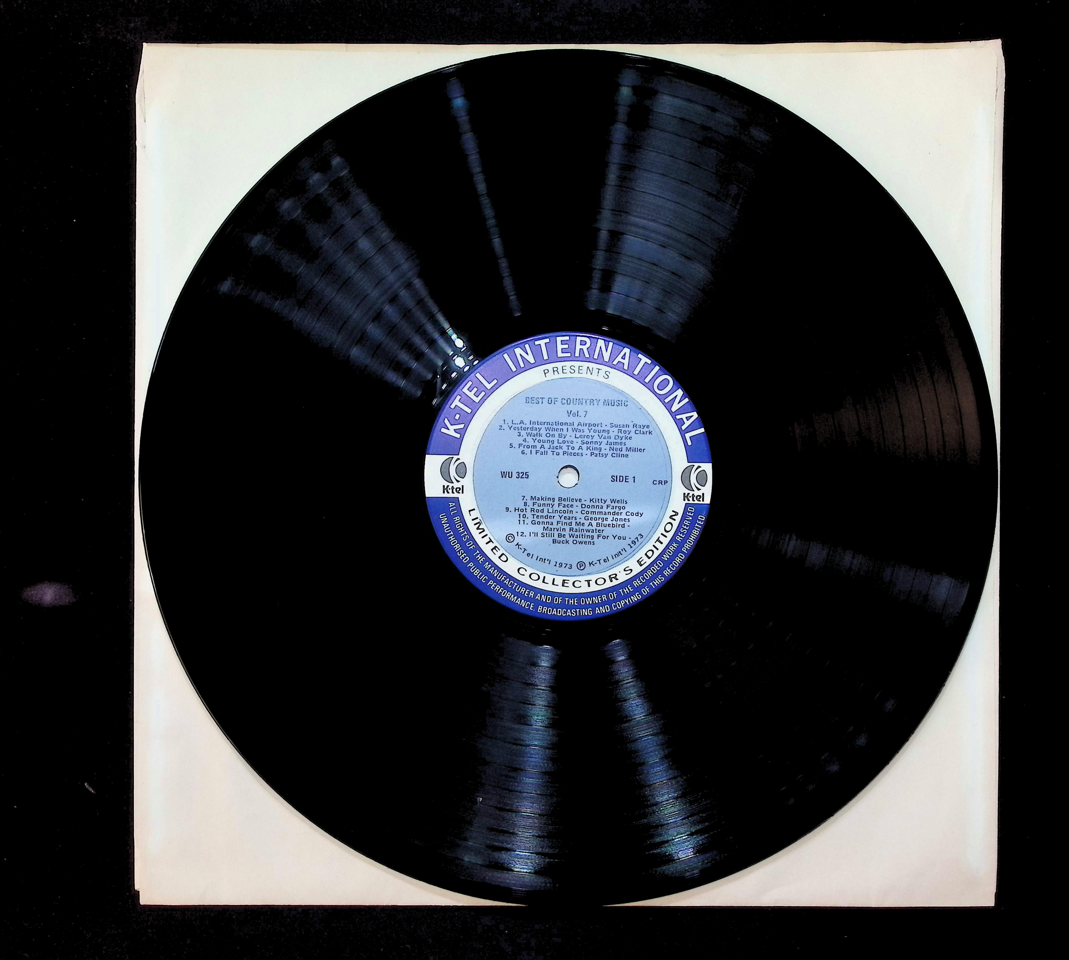 Various The Best Of Country Music Vol. 7 12" LP 1973 WU 325 Folk, World, & Country — image 3
