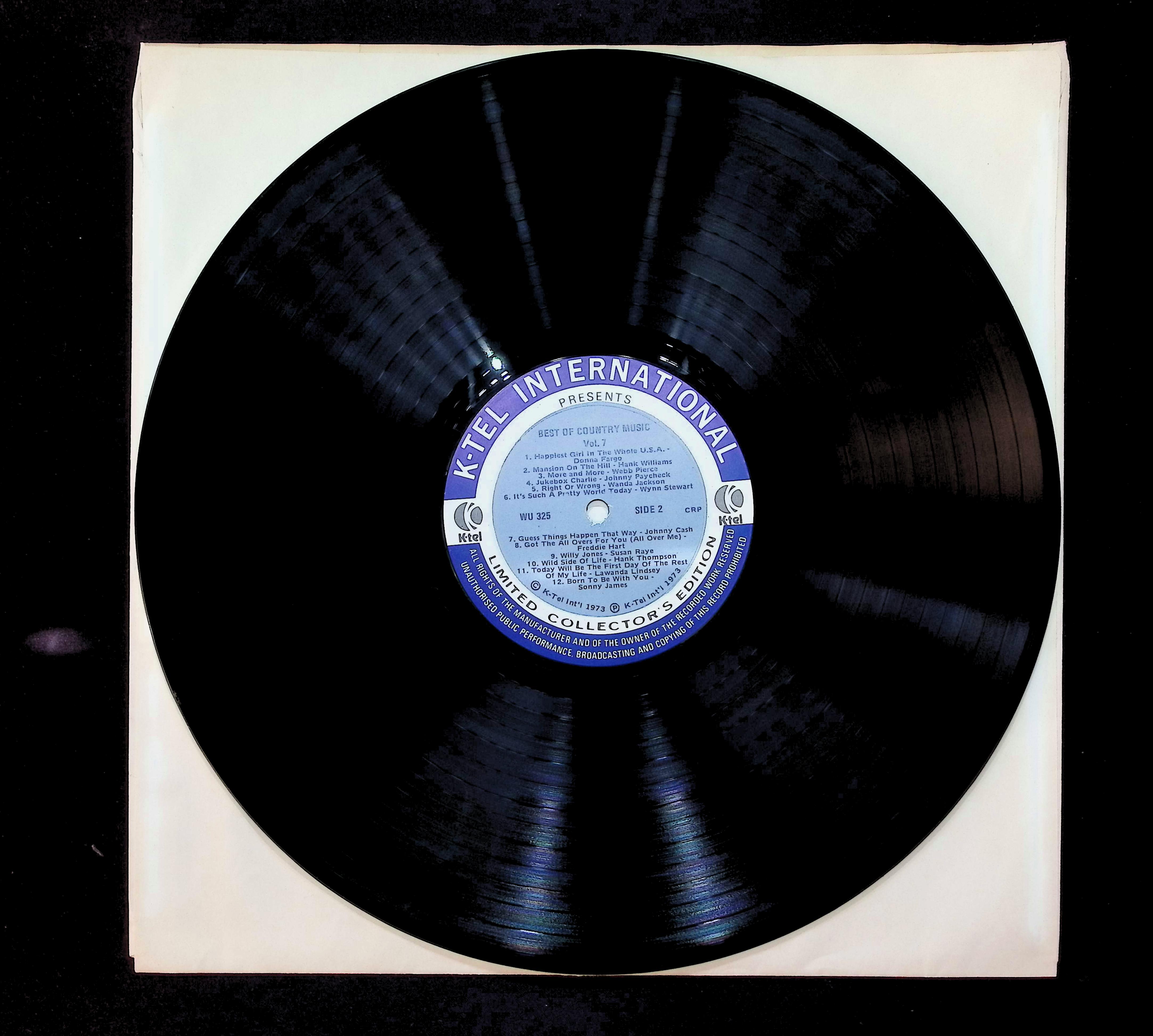 Various The Best Of Country Music Vol. 7 12" LP 1973 WU 325 Folk, World, & Country — image 5