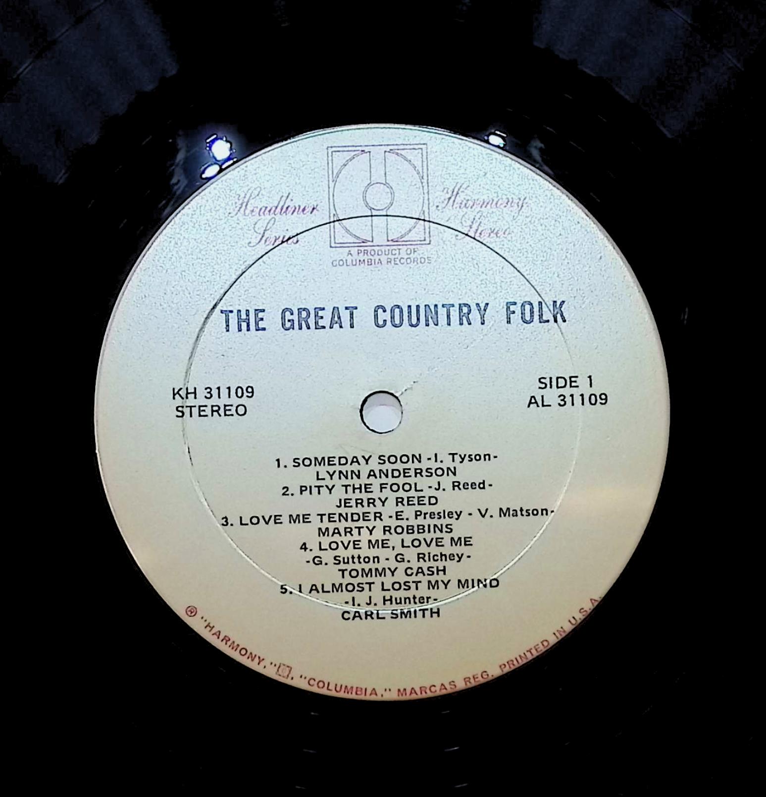 Various The Great Country Folk 12" LP 0 Harmony (4) Folk, World, & Country — image 2
