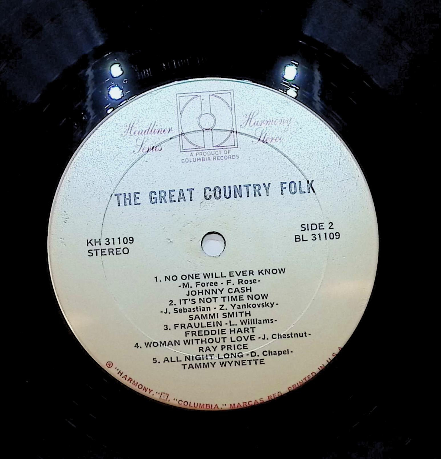 Various The Great Country Folk 12" LP 0 Harmony (4) Folk, World, & Country — image 4