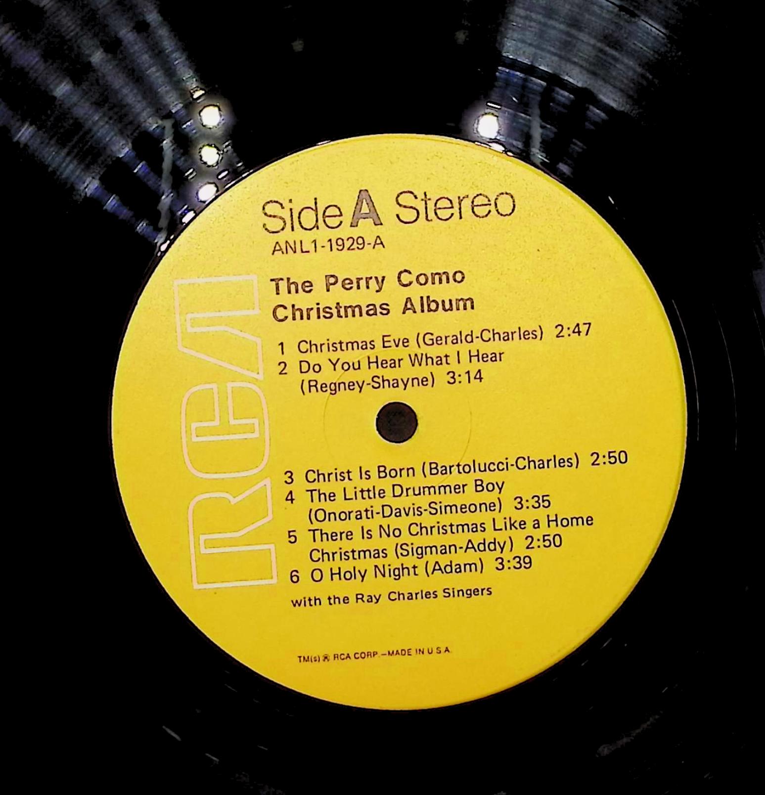Perry Como The Perry Como Christmas Album 12" LP 1976 ANL1-1929 Pop — image 2