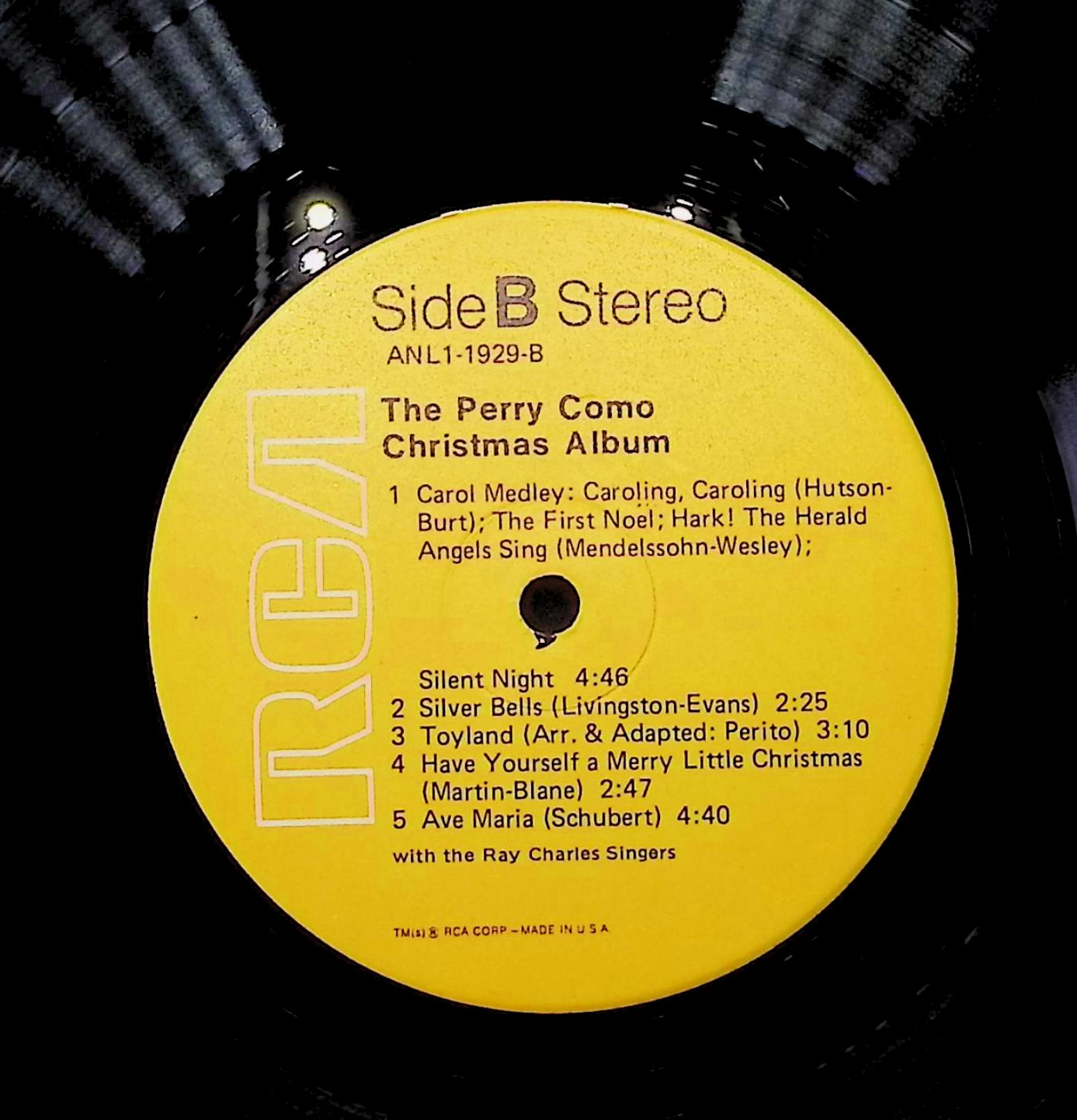 Perry Como The Perry Como Christmas Album 12" LP 1976 ANL1-1929 Pop — image 4