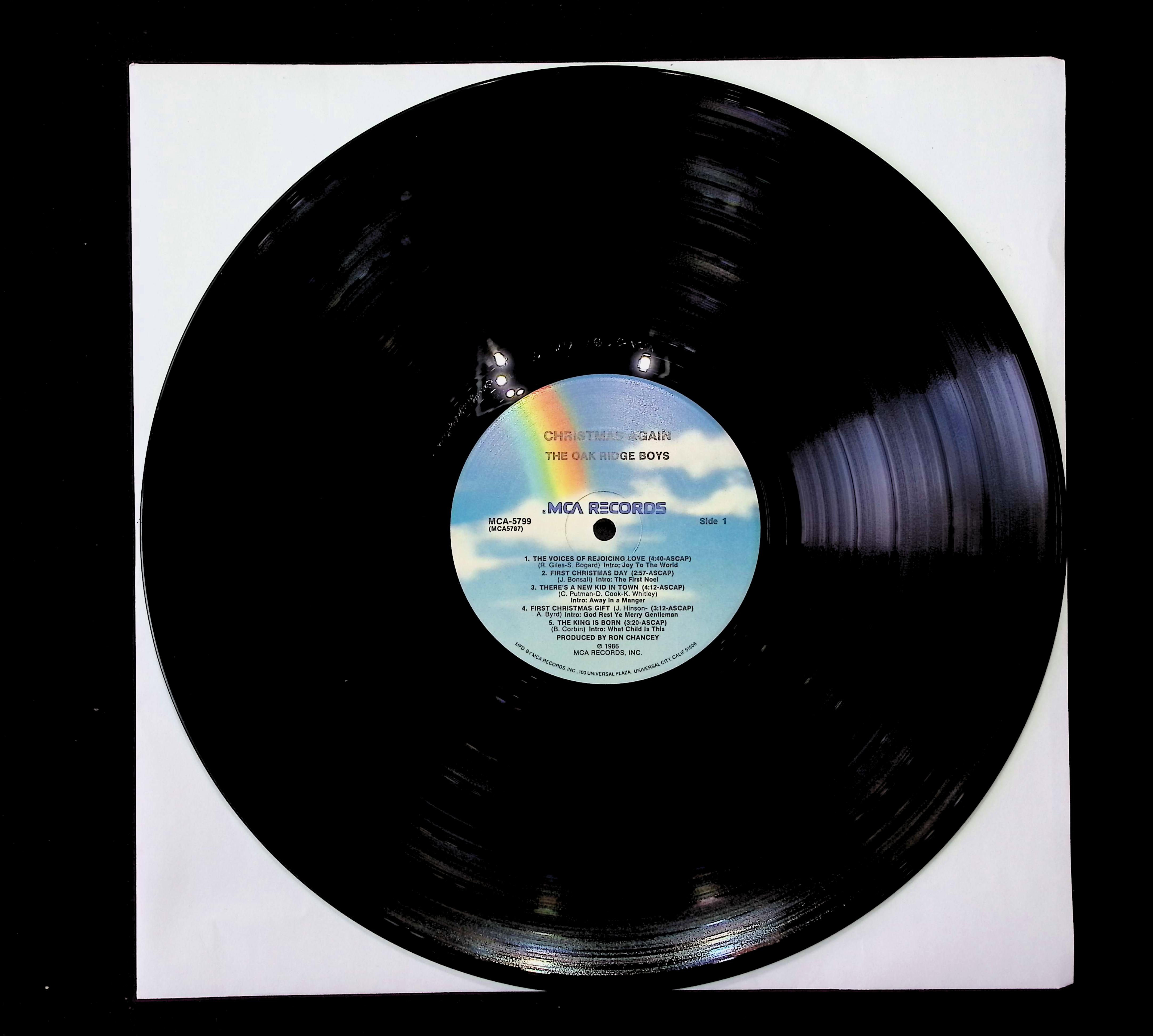 The Oak Ridge Boys Christmas Again 12" LP 1986 MCA-5799 Folk, World, & Country — image 3