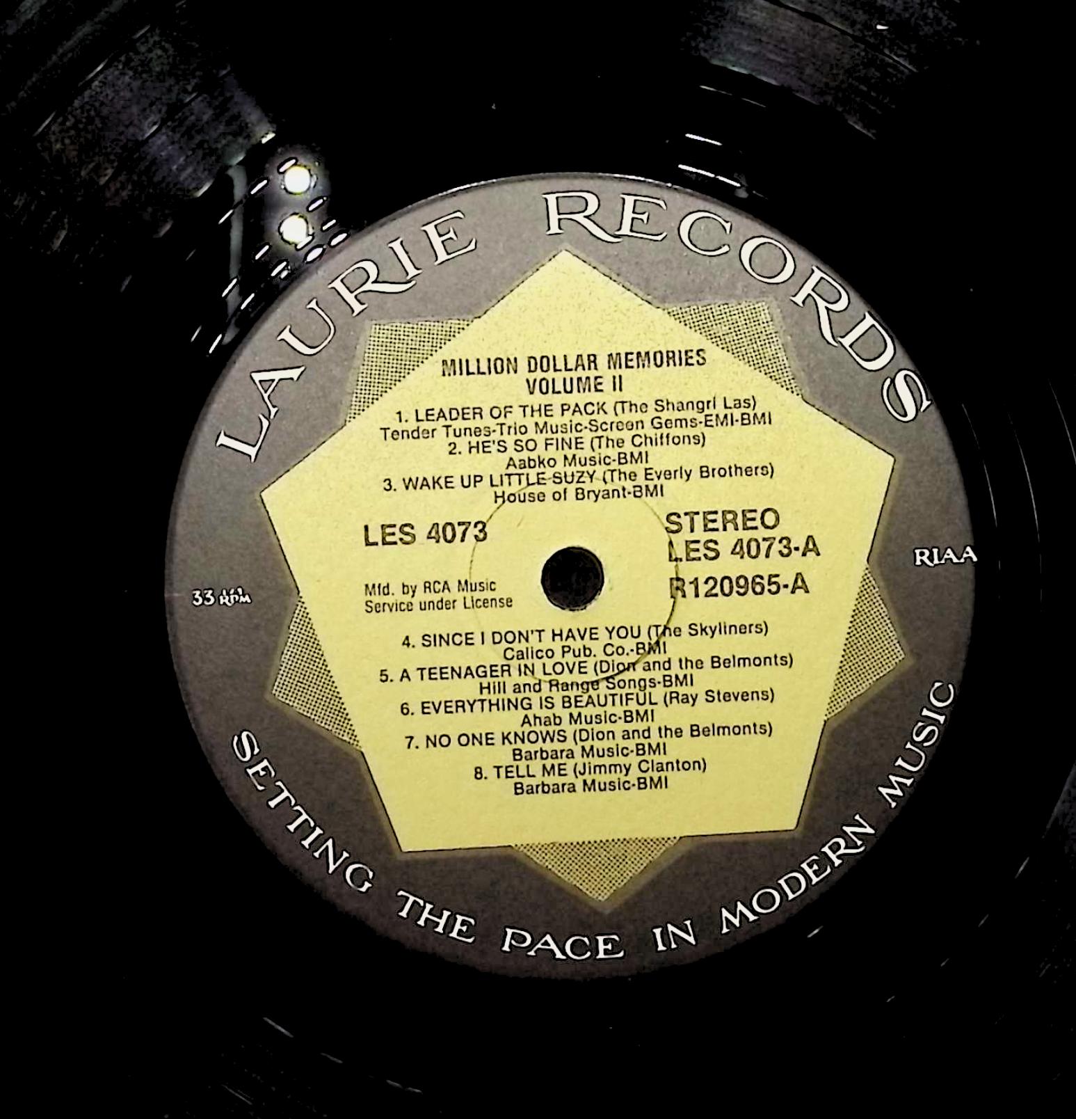 Various Million Dollar Memories-Volume 2 12" LP 1985 LES 4073 Rock — image 4
