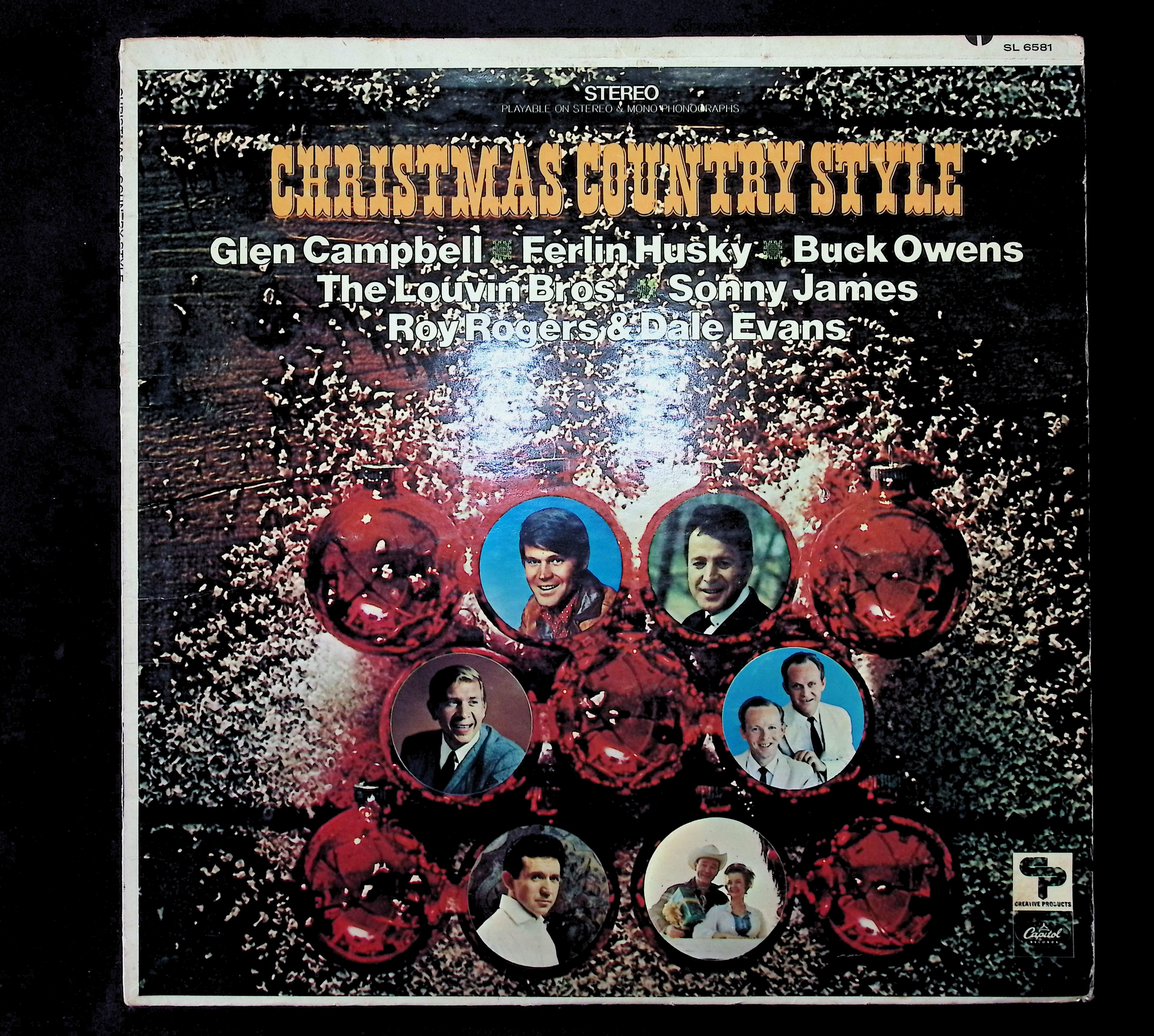 Various Christmas Country Style 12" LP Unknown Era SL-6581 Folk, World, & Country