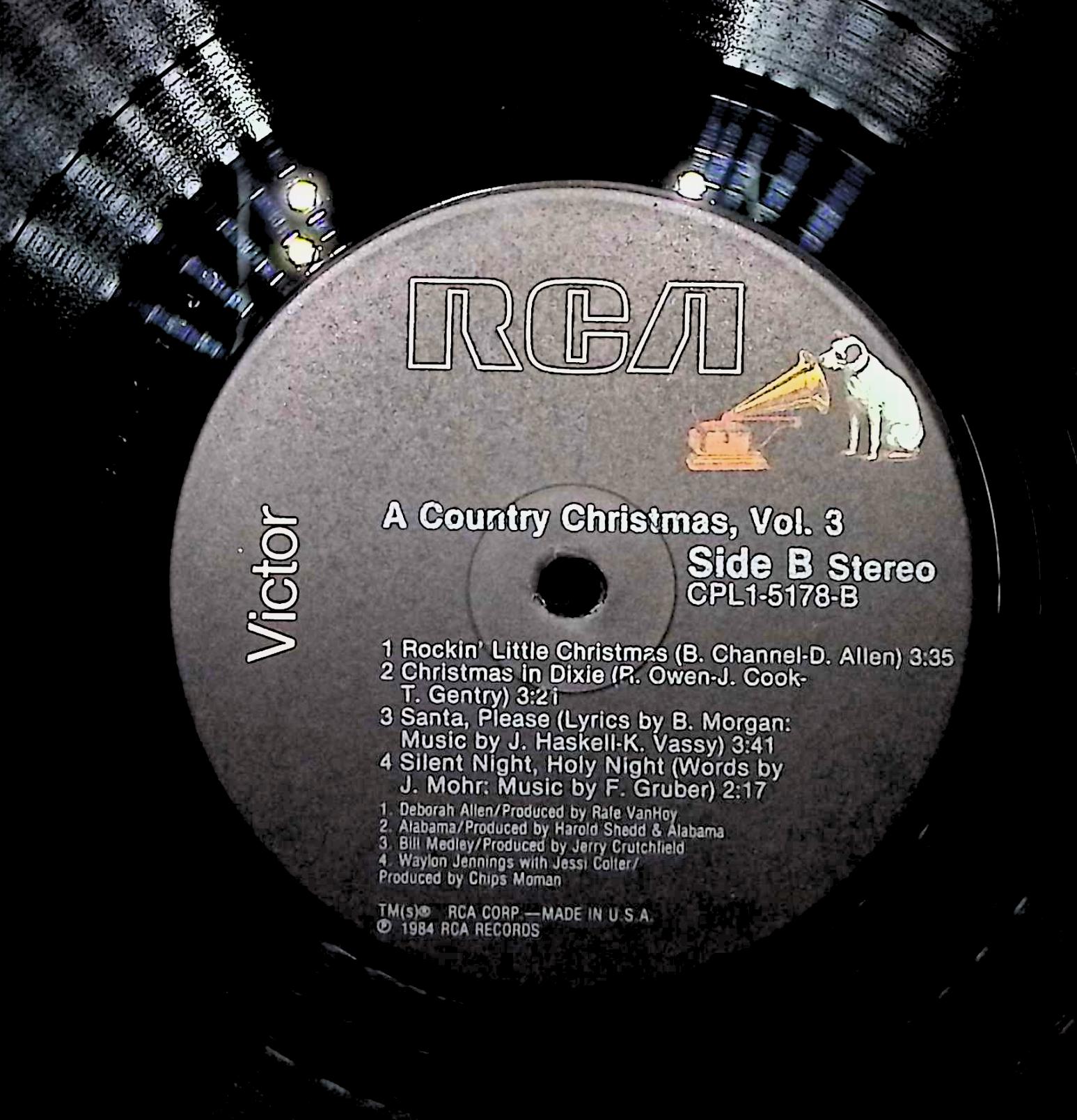 Various A Country Christmas, Volume 3 12" LP 1984 CPL1-5178 Folk, World, & Country — image 4