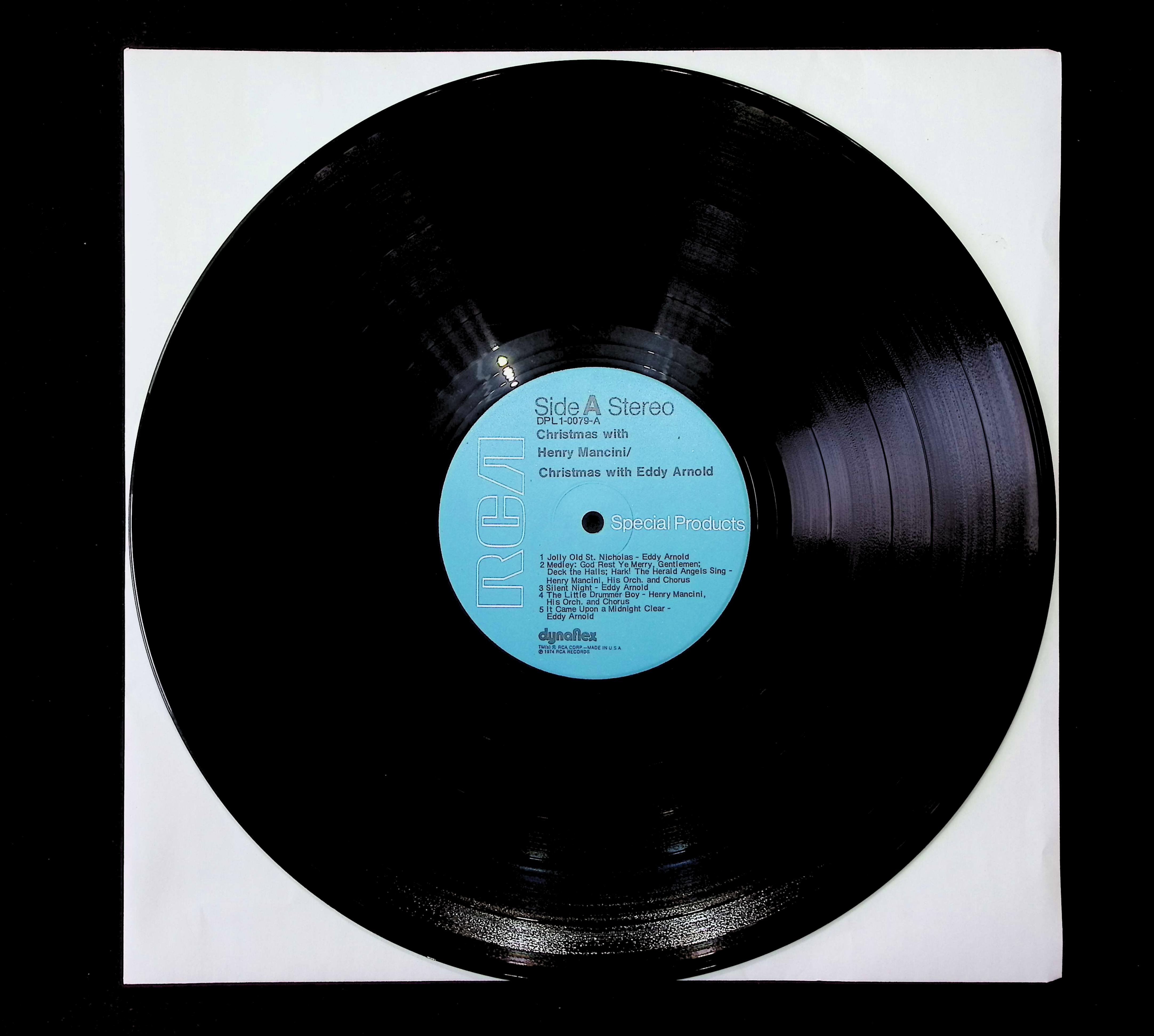 Eddy Arnold Henry Mancini Christmas With Eddy Arnold Christmas With Henry Mancini 12" LP 1974 DPL1-0079 Pop — image 3