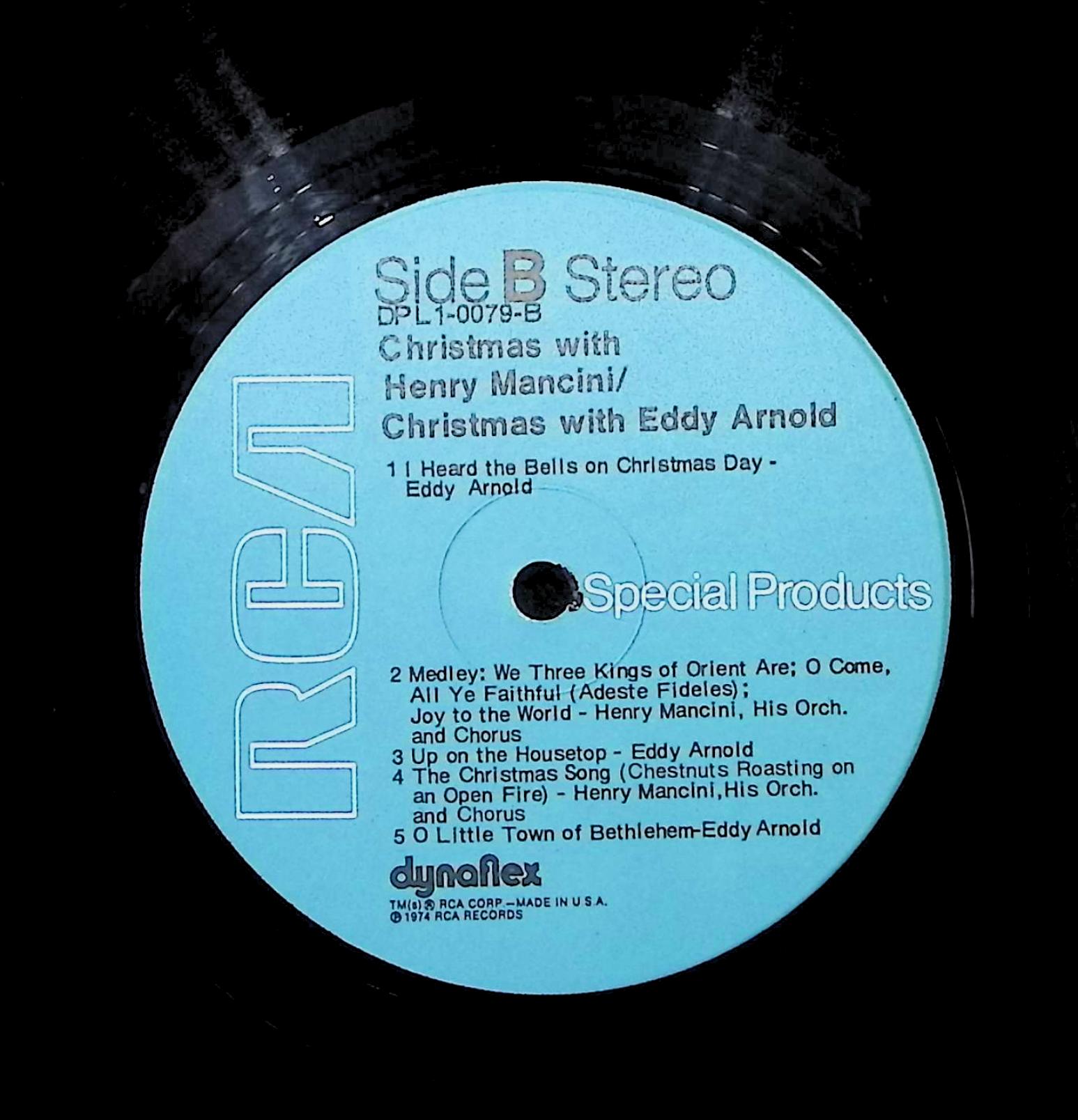 Eddy Arnold Henry Mancini Christmas With Eddy Arnold Christmas With Henry Mancini 12" LP 1974 DPL1-0079 Pop — image 4