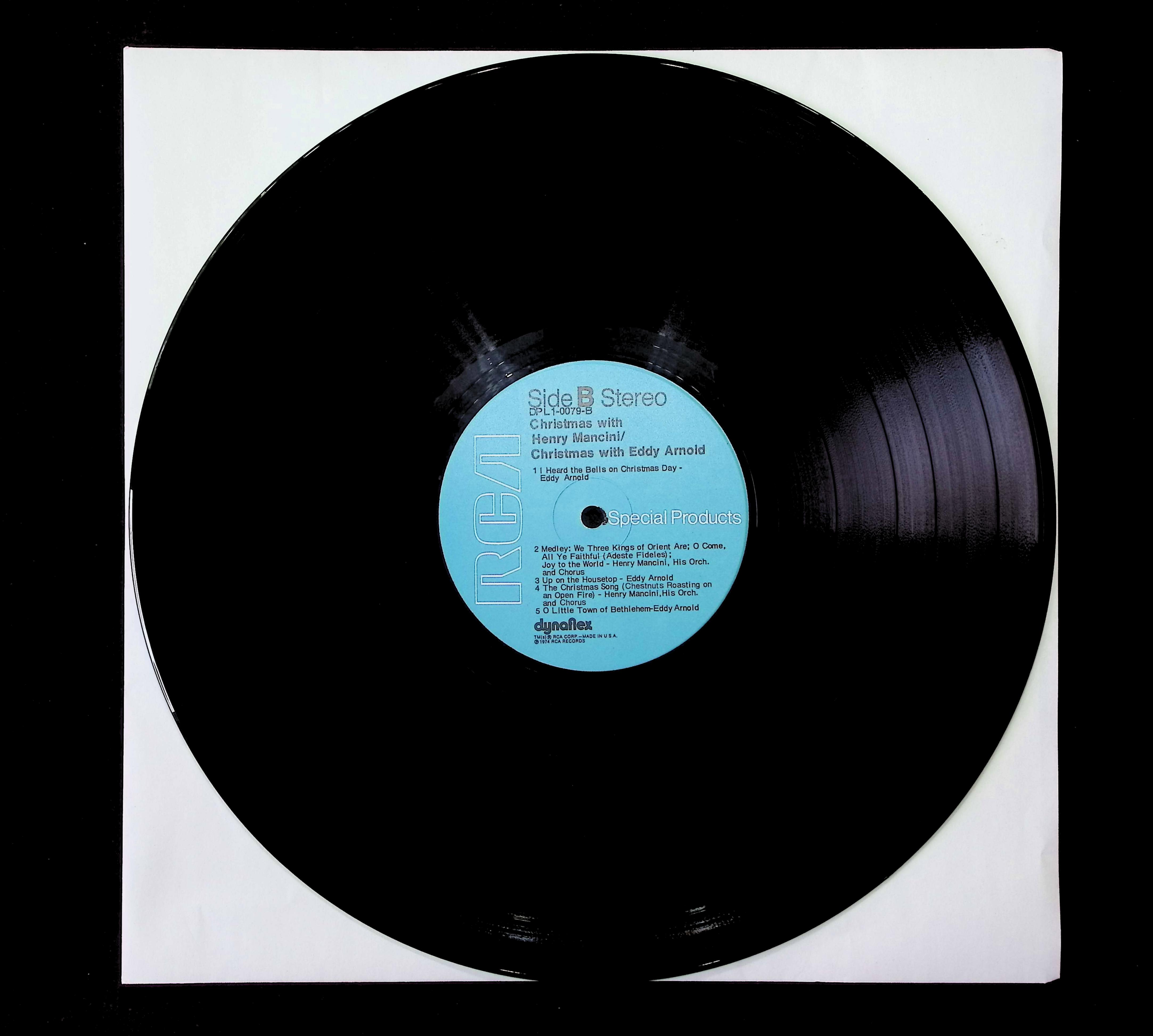 Eddy Arnold Henry Mancini Christmas With Eddy Arnold Christmas With Henry Mancini 12" LP 1974 DPL1-0079 Pop — image 5