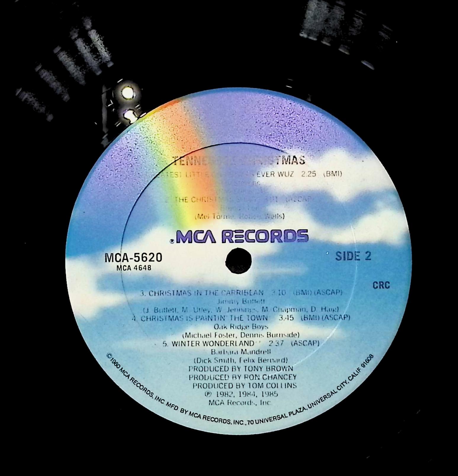 Various Tennessee Christmas 12" LP 1985 MCA-5620 Folk, World, & Country — image 2