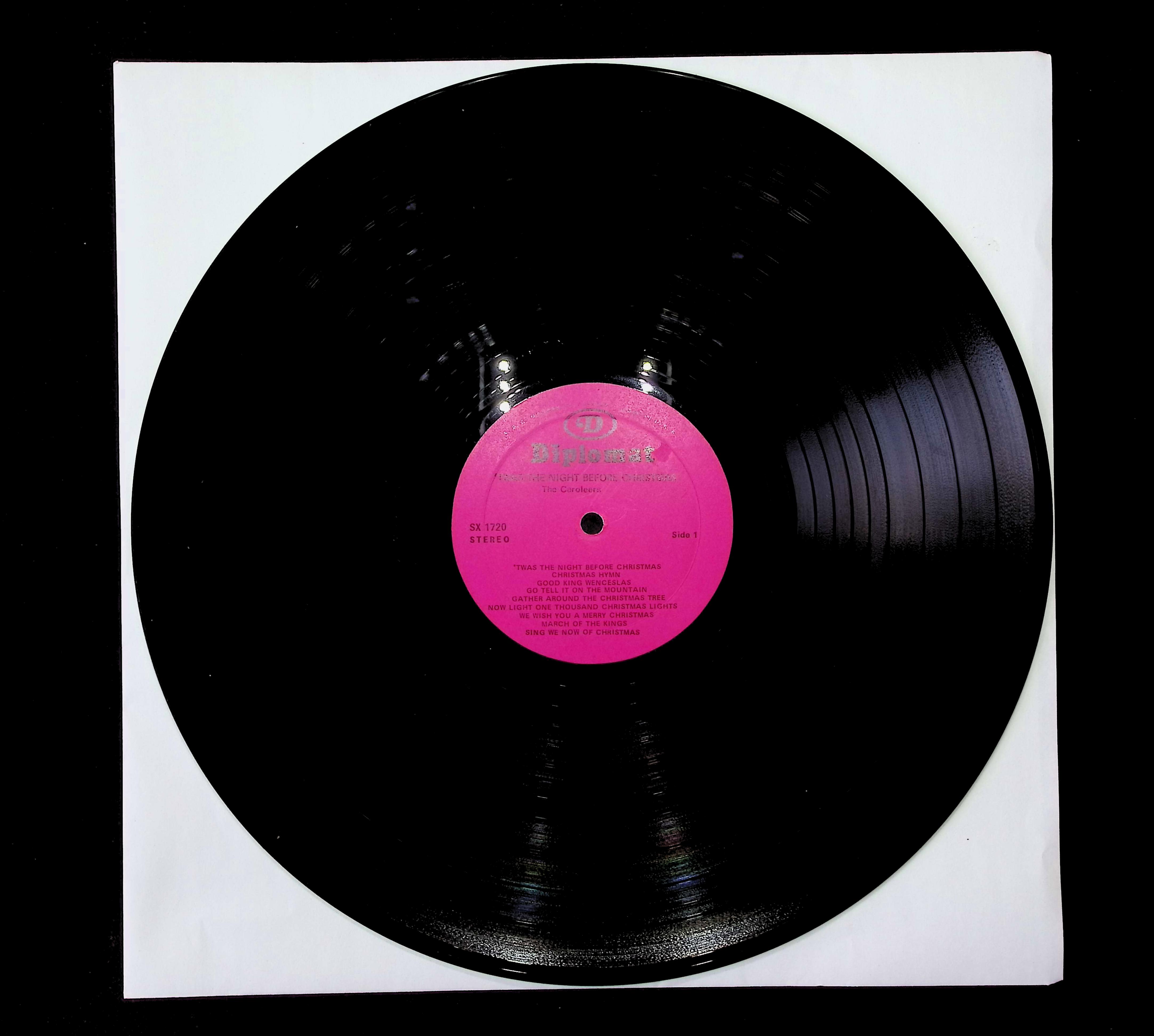 The Caroleers 'Twas The Night Before Christmas 12" LP 1960 SX 1720 Classical — image 3