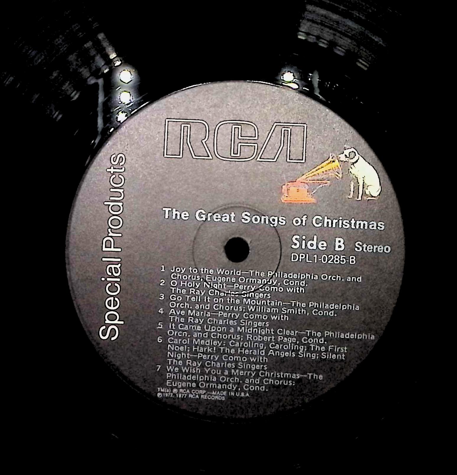 Perry Como & Eugene Ormandy Great Songs Of Christmas 12" LP 1977 DPL1-0285 Pop — image 4