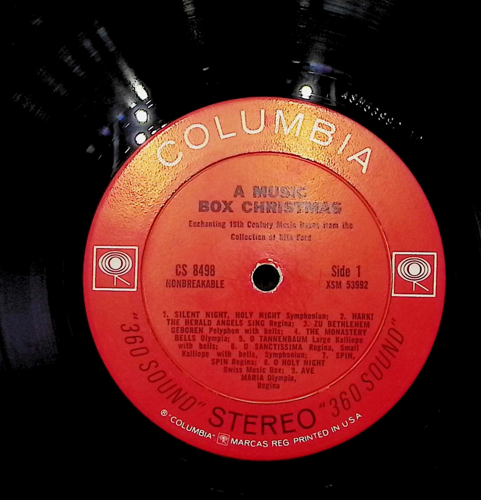 Rita Ford's Music Boxes A Music Box Christmas 12" LP 0 Columbia Classical — image 4