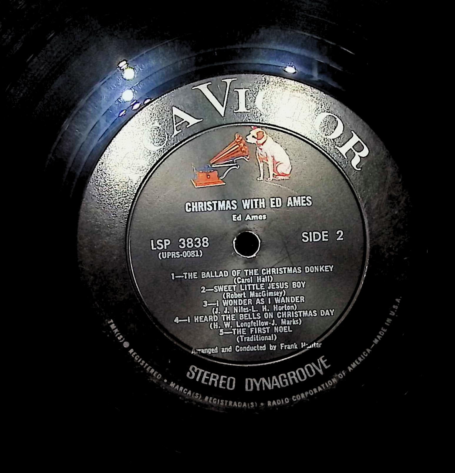 Ed Ames Christmas With Ed Ames 12" LP 1967 LSP-3838 Pop — image 4
