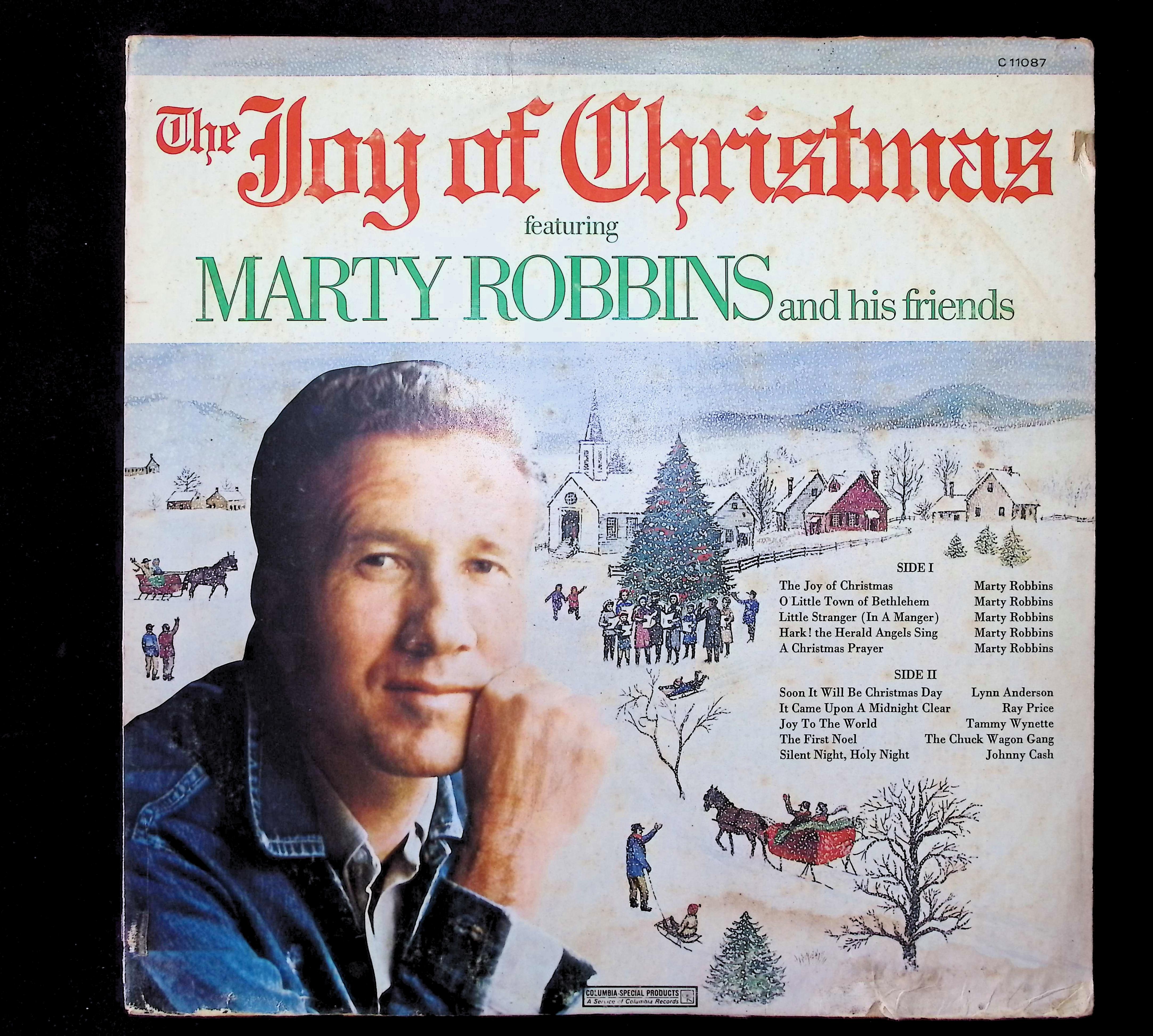 Marty Robbins The Joy Of Christmas 12" LP 1972 C 11087 Folk, World, & Country