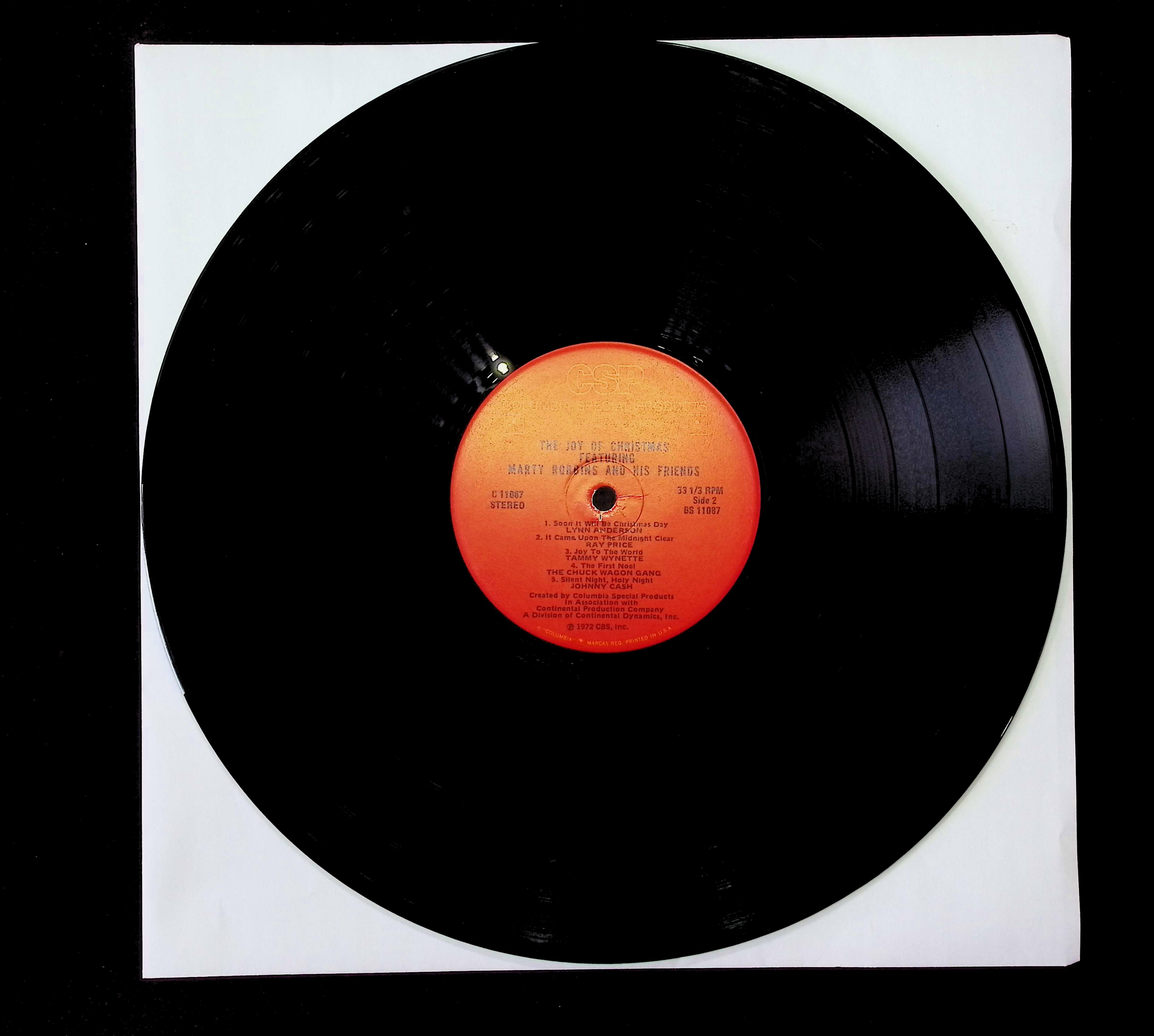 Marty Robbins The Joy Of Christmas 12" LP 1972 C 11087 Folk, World, & Country — image 5