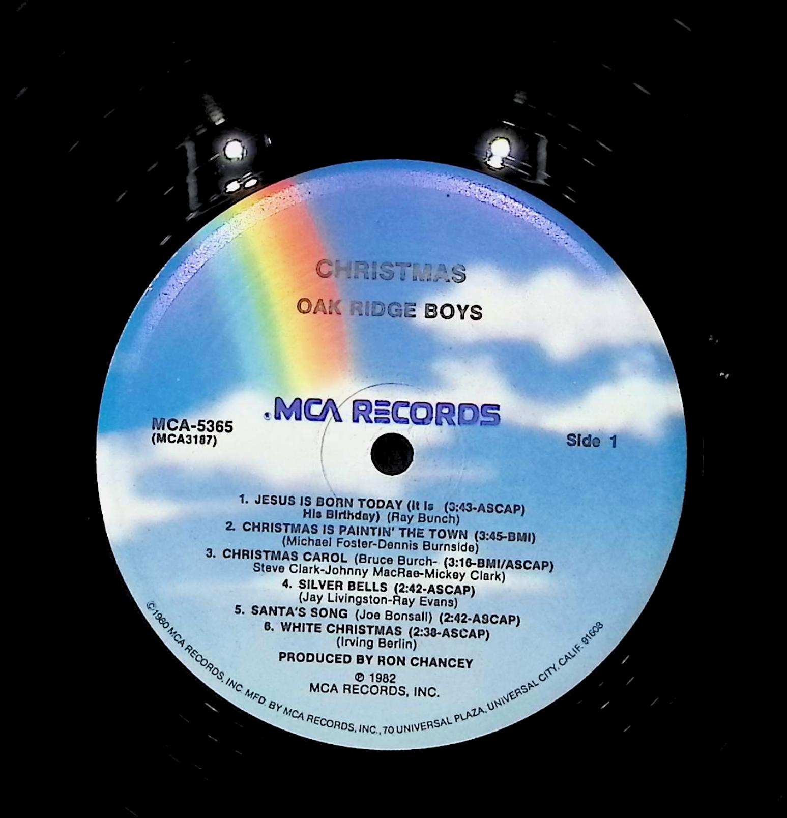 The Oak Ridge Boys Christmas 12" LP 1982 MCA-5365 Folk, World, & Country — image 2