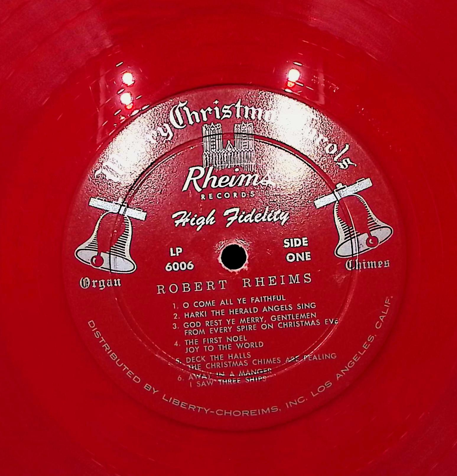 Robert Rheims Merry Christmas Carols 12" LP Unknown No. 6006 L.P. Folk, World, & Country — image 2