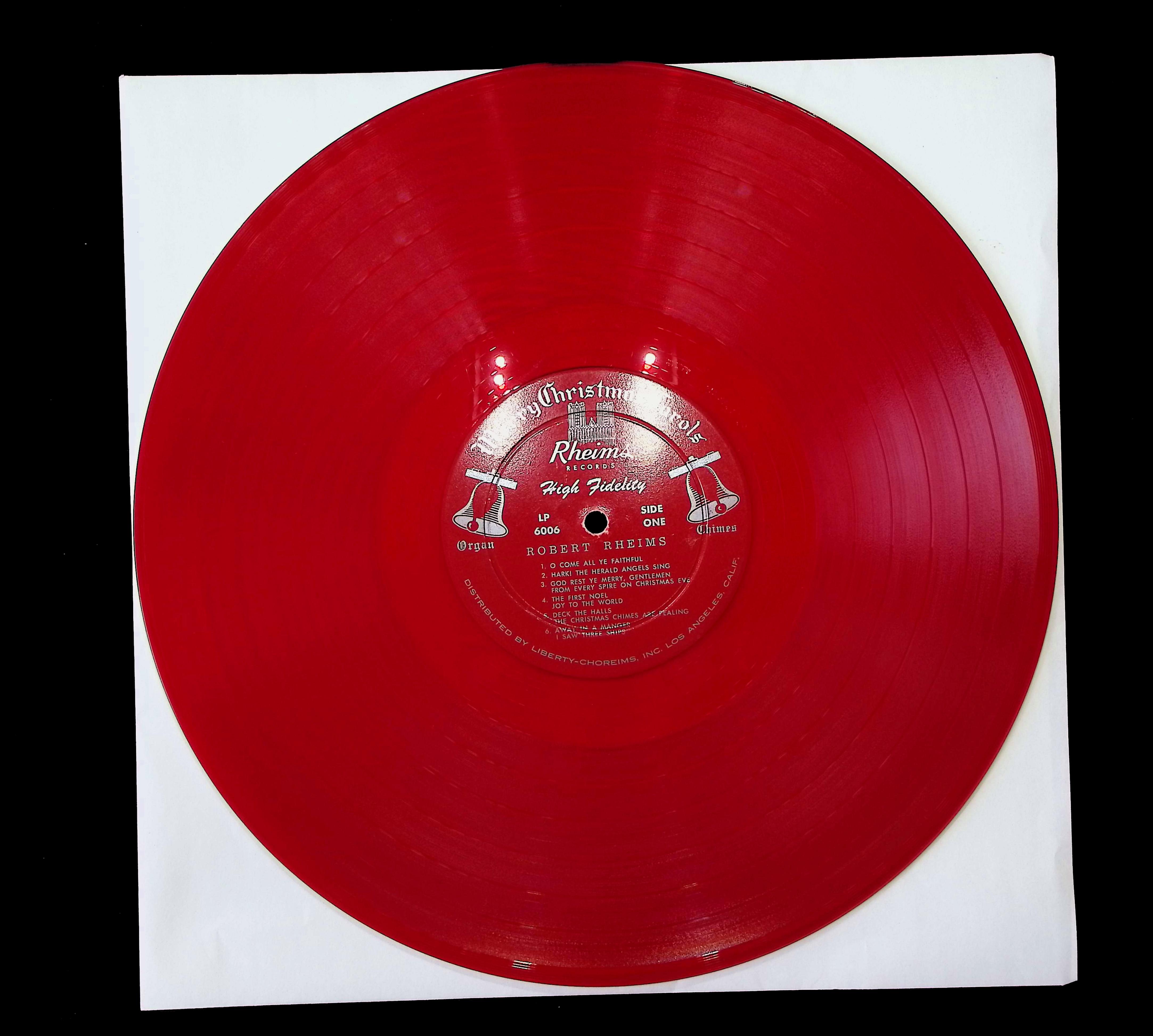Robert Rheims Merry Christmas Carols 12" LP Unknown No. 6006 L.P. Folk, World, & Country — image 3