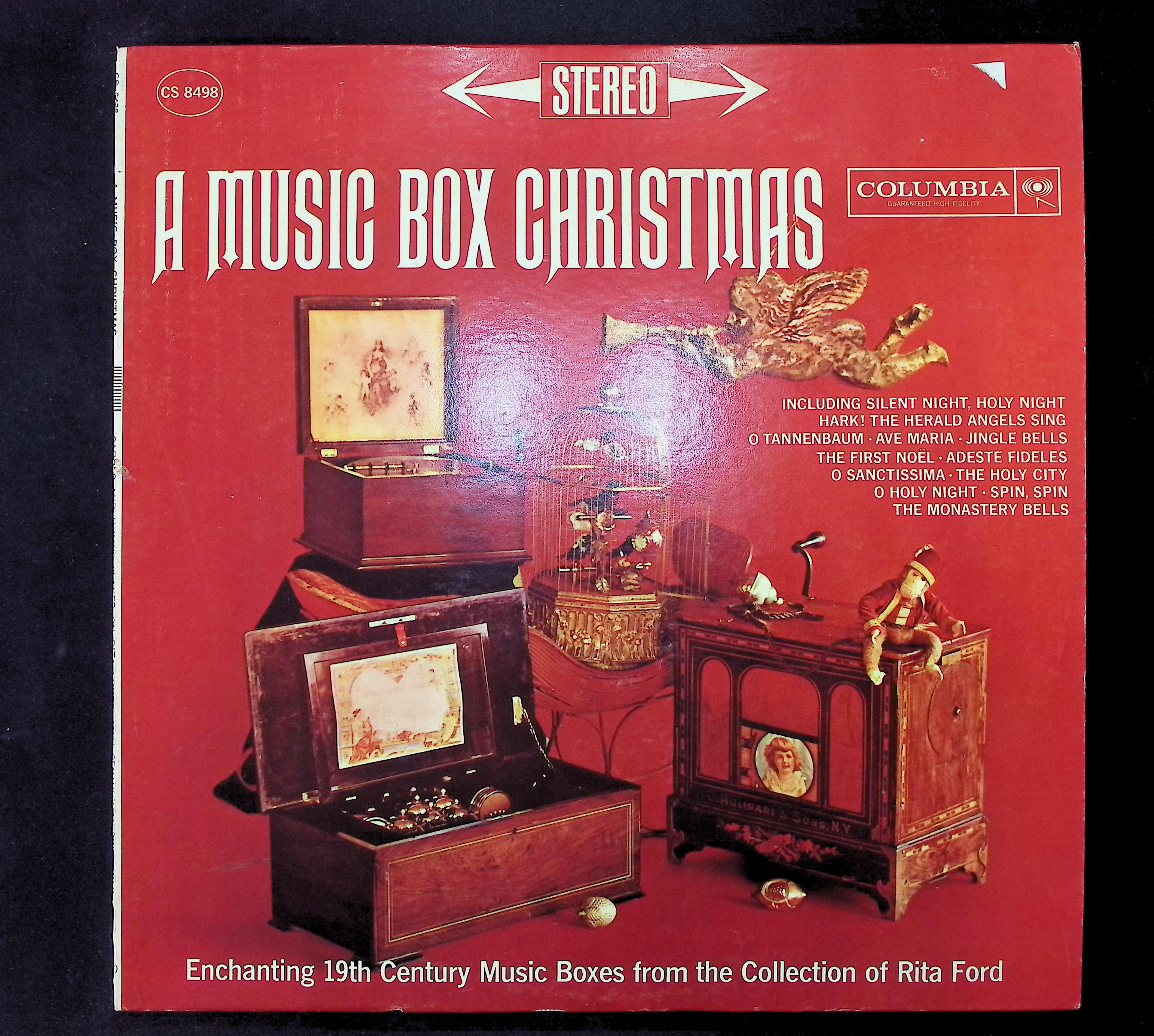 Rita Ford's Music Boxes A Music Box Christmas 12" LP 1961 CS 8498 Classical