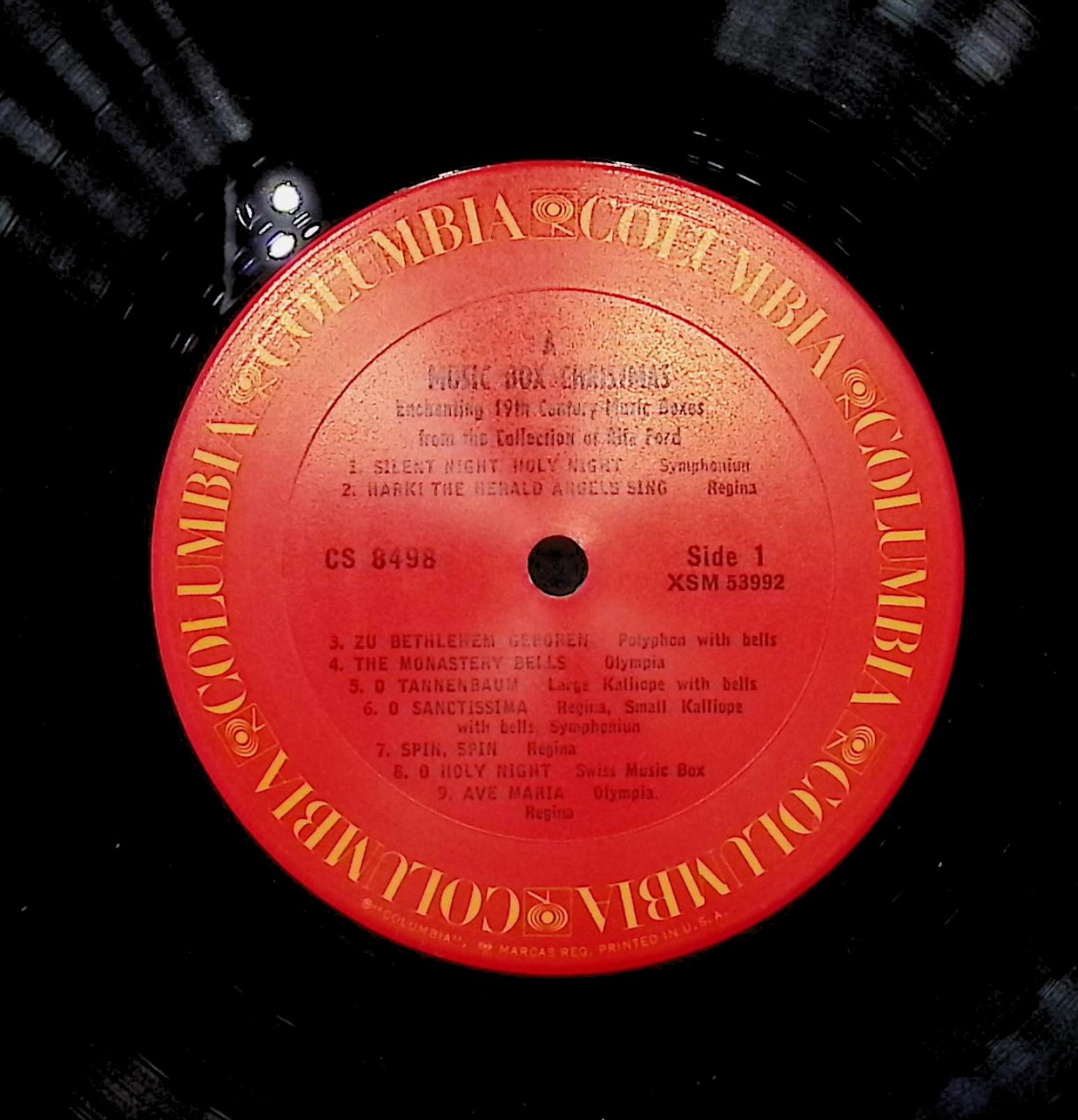 Rita Ford's Music Boxes A Music Box Christmas 12" LP 1961 CS 8498 Classical — image 4