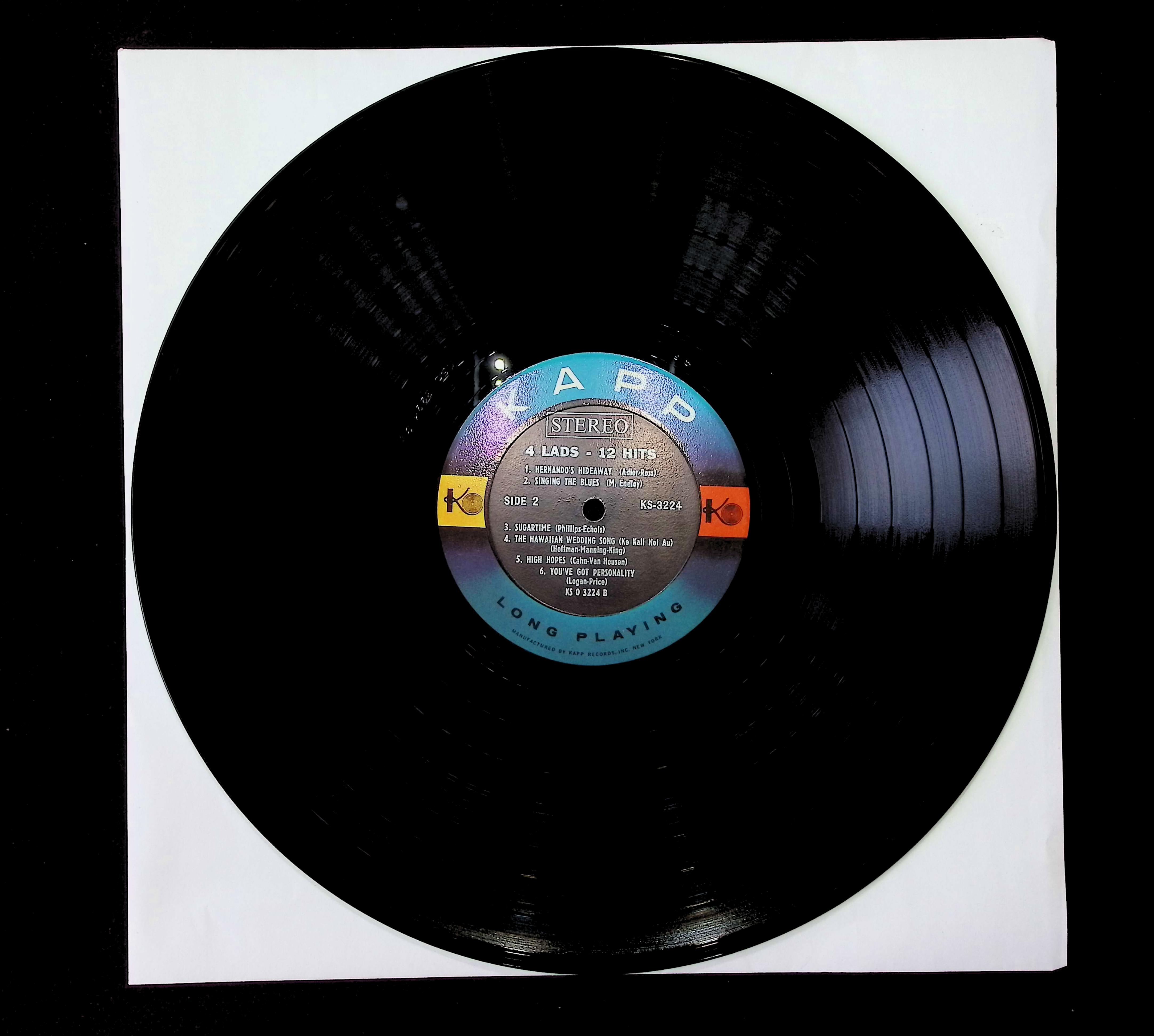 The Four Lads 12 Hits 12" LP 1961 KS - 3224 Jazz — image 5