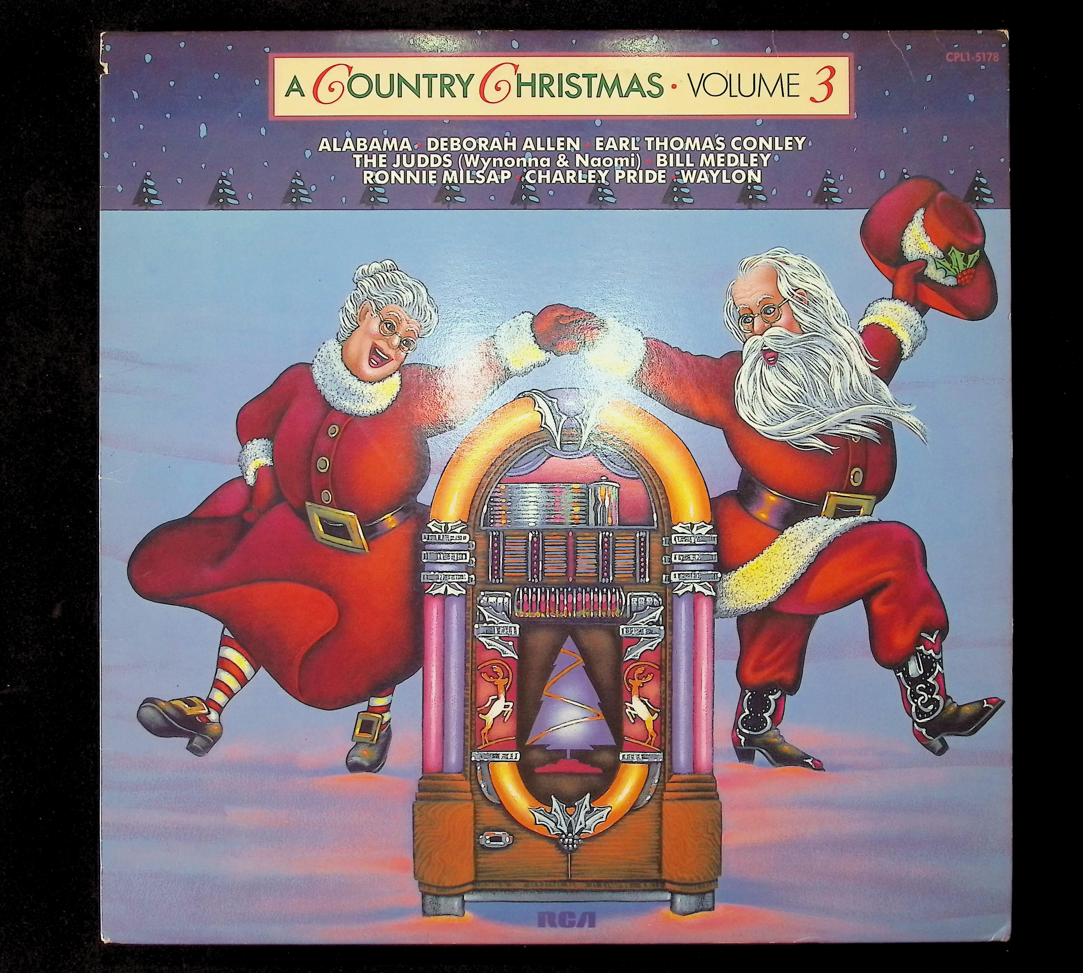 Various A Country Christmas, Volume 3 12" LP 1984 CPL1-5178 Folk, World, & Country