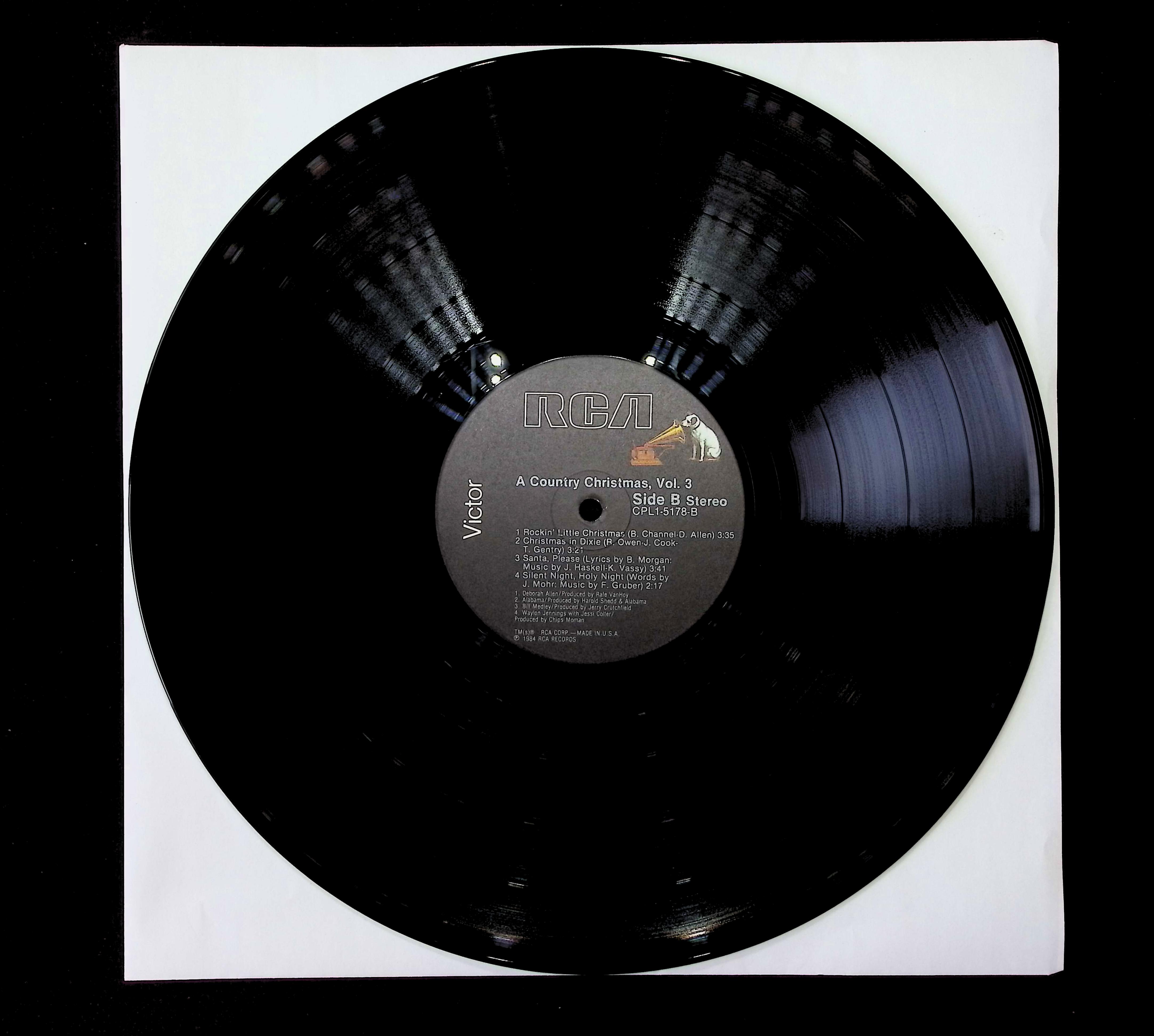 Various A Country Christmas, Volume 3 12" LP 1984 CPL1-5178 Folk, World, & Country — image 3