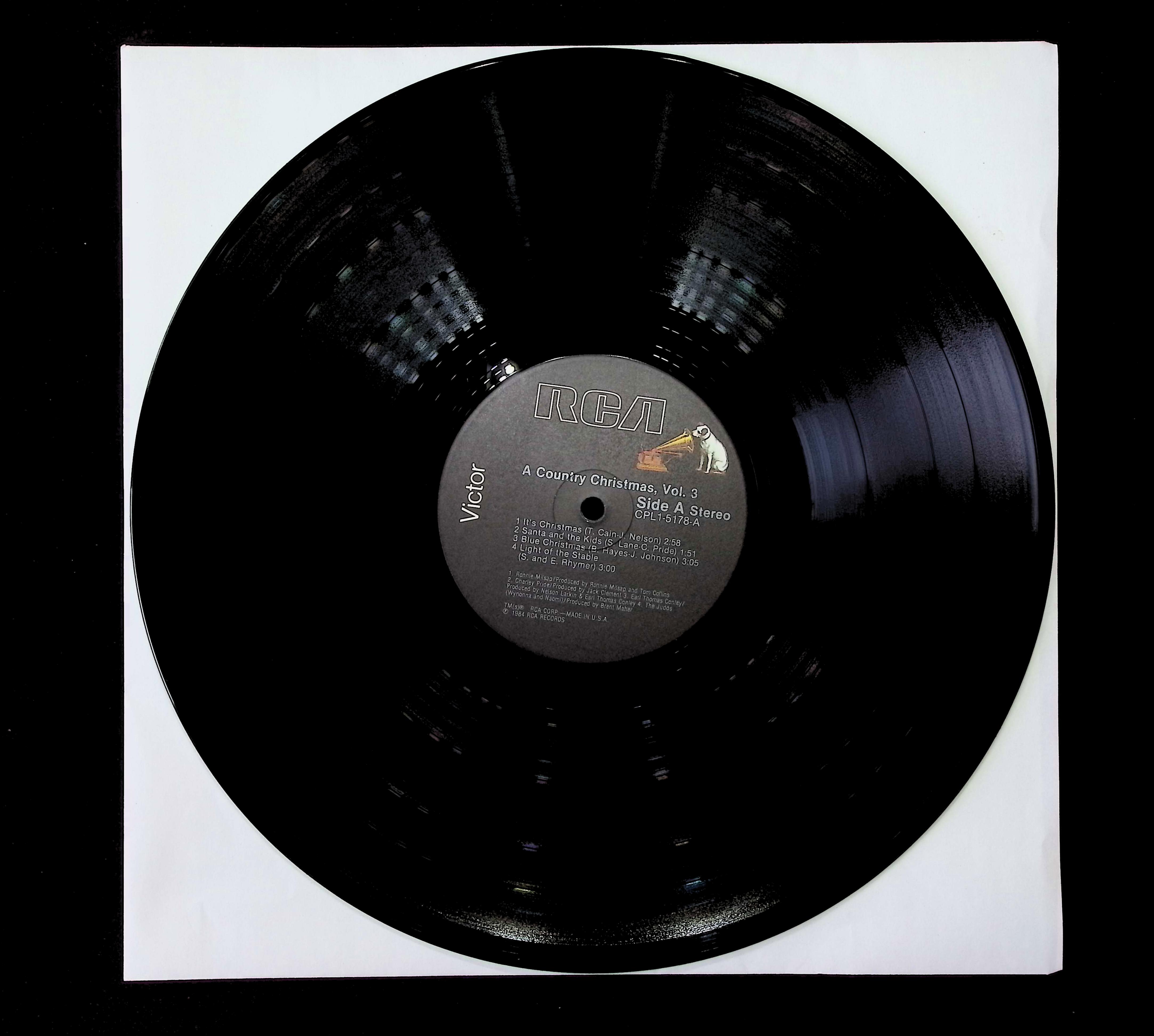 Various A Country Christmas, Volume 3 12" LP 1984 CPL1-5178 Folk, World, & Country — image 5