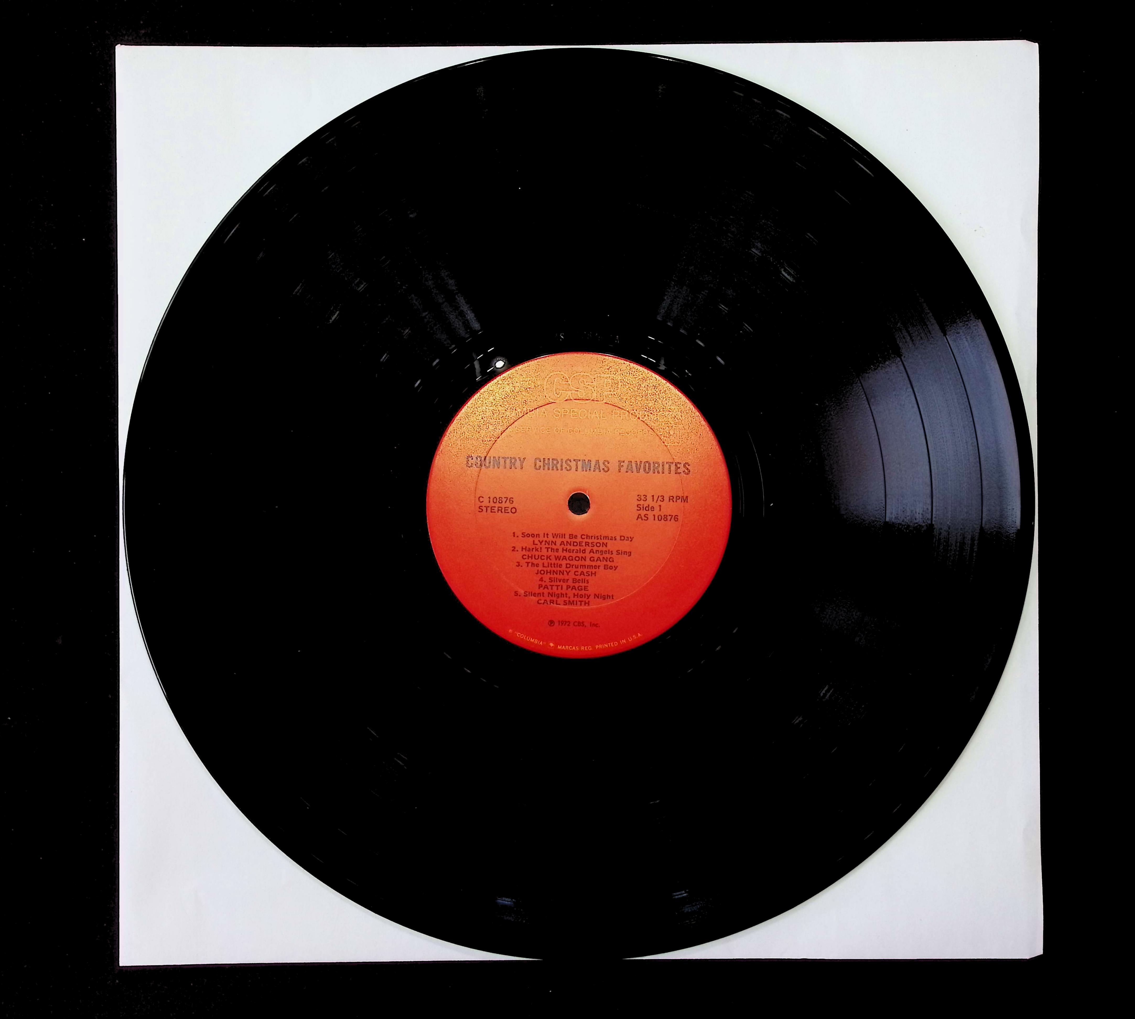 Various Country Christmas Favorites 12" LP 1972 C 10876 Folk, World, & Country — image 3