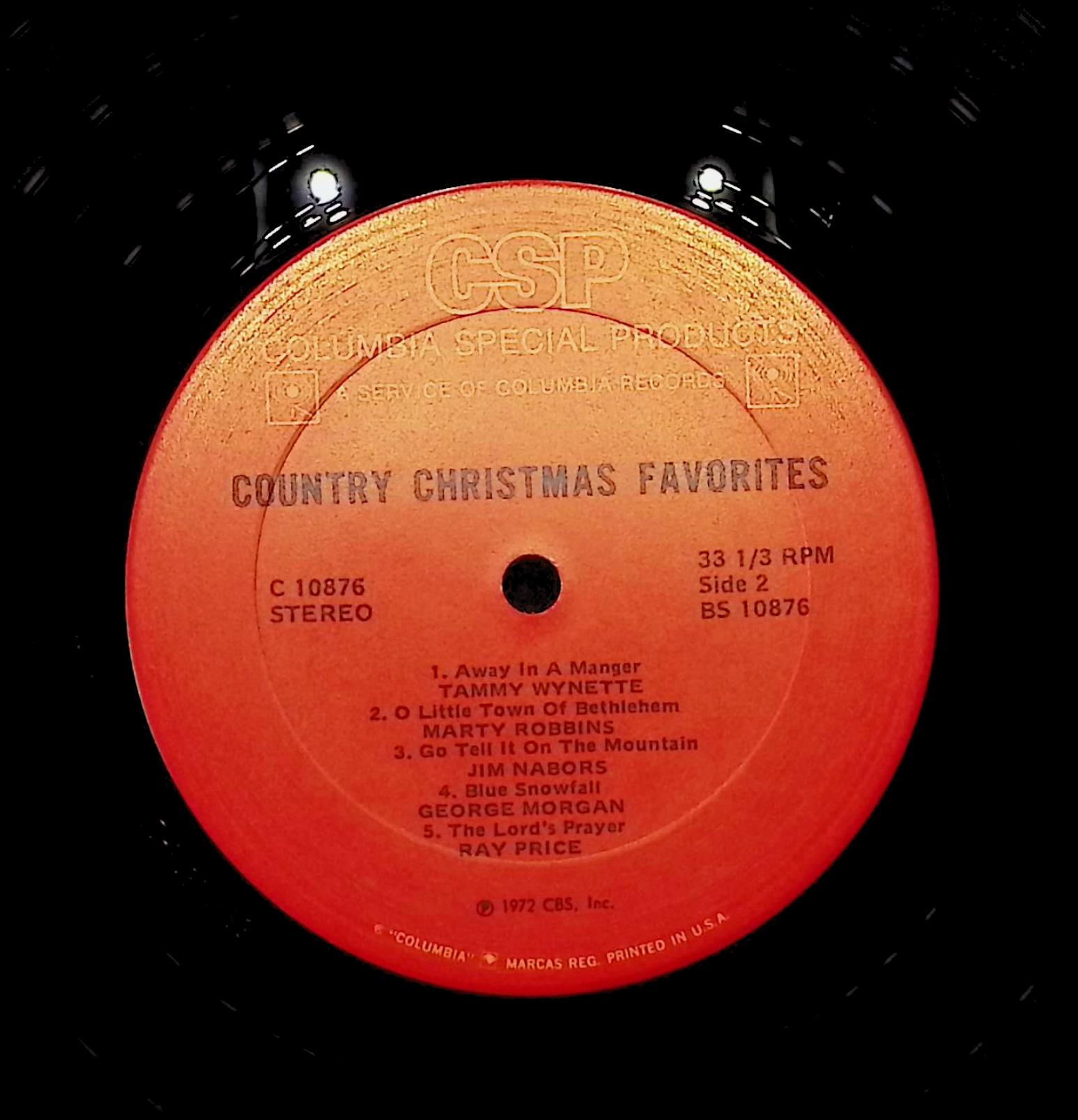 Various Country Christmas Favorites 12" LP 1972 C 10876 Folk, World, & Country — image 4
