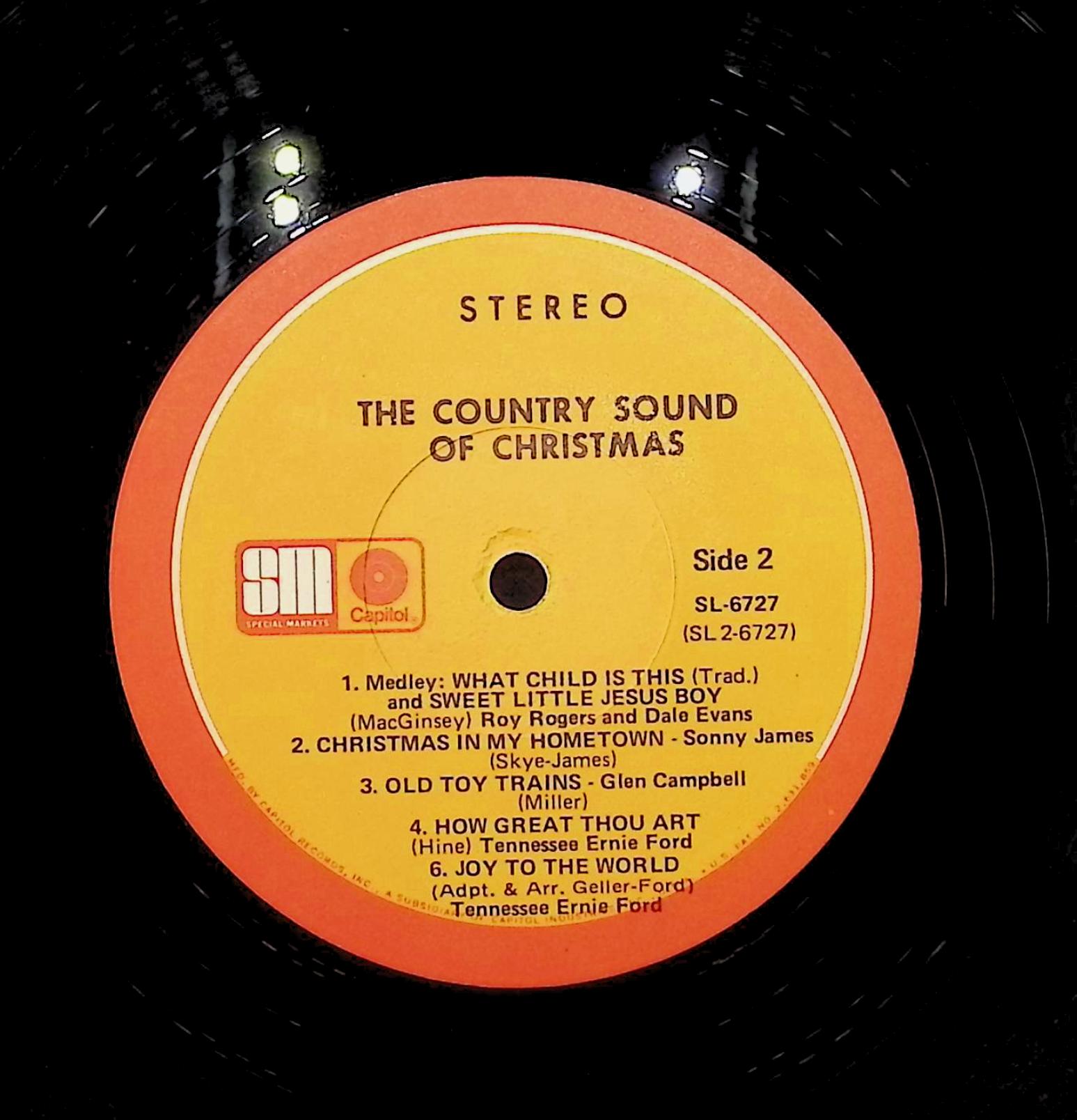 Various The Country Sound Of Christmas 12" LP 0 Creative Products Folk, World, & Country — image 2