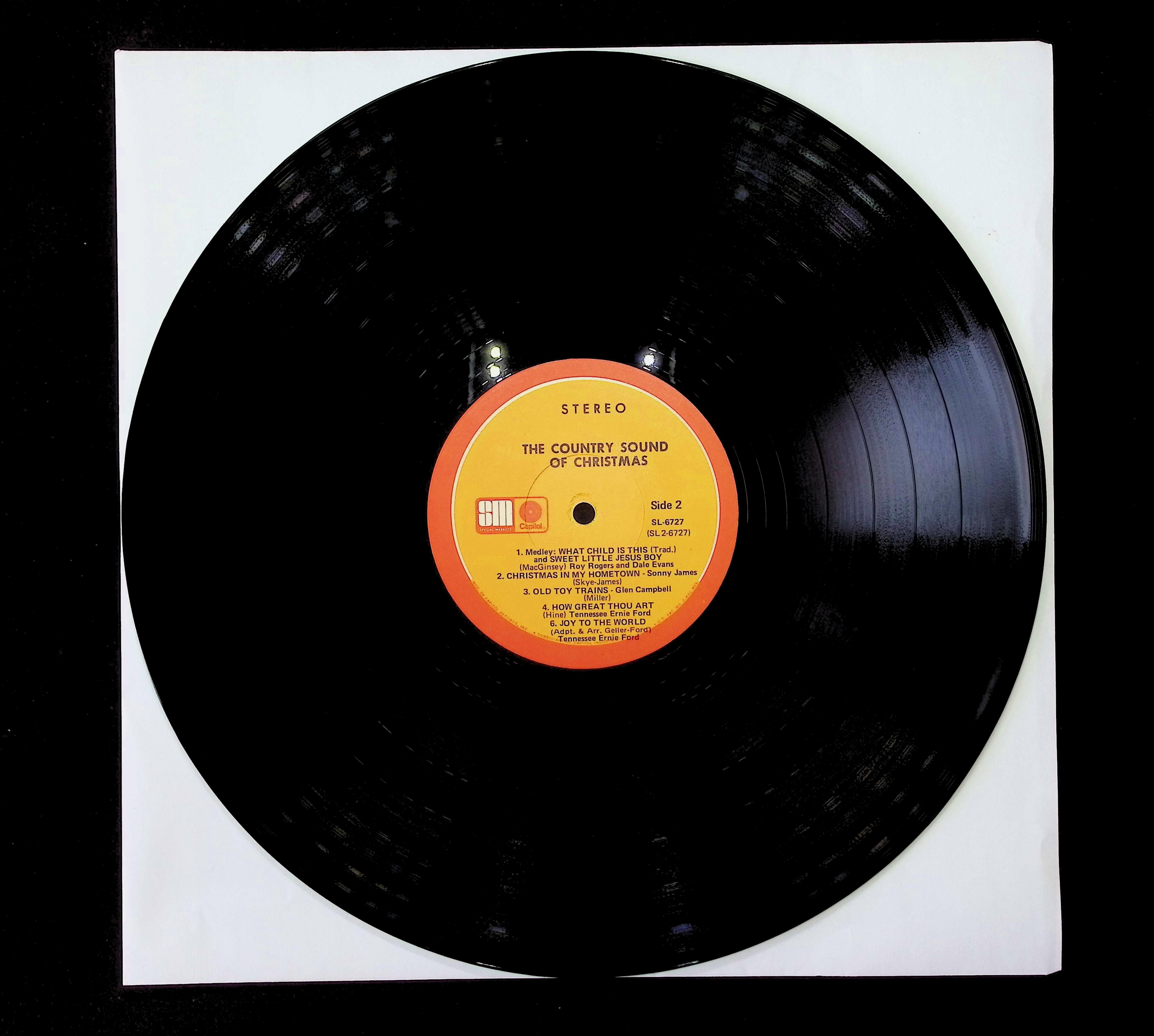 Various The Country Sound Of Christmas 12" LP 0 Creative Products Folk, World, & Country — image 3