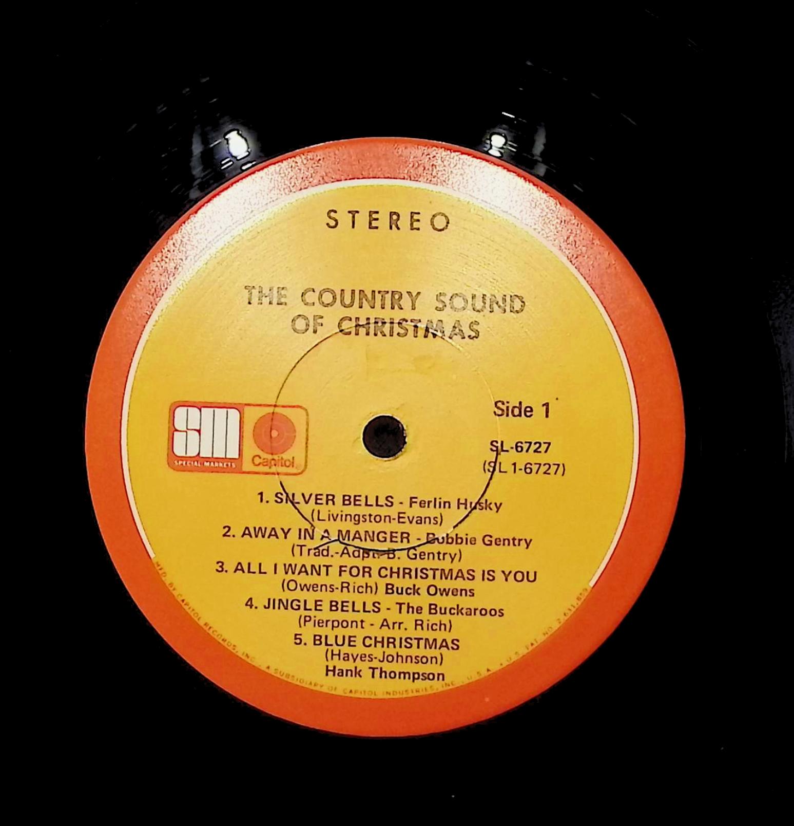 Various The Country Sound Of Christmas 12" LP Unknown Era SL-6727 Folk, World, & Country — image 2