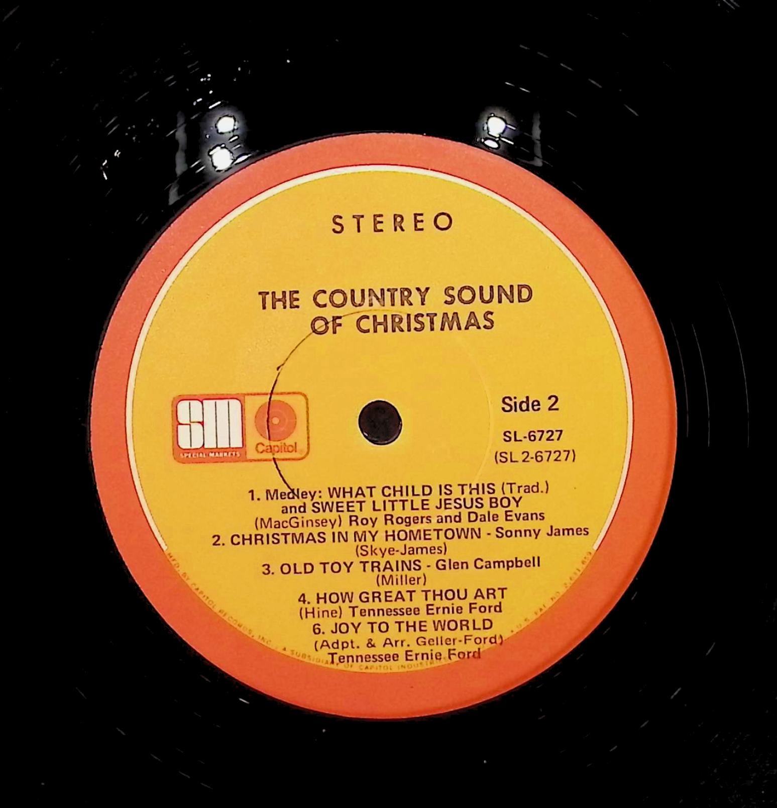 Various The Country Sound Of Christmas 12" LP Unknown Era SL-6727 Folk, World, & Country — image 4