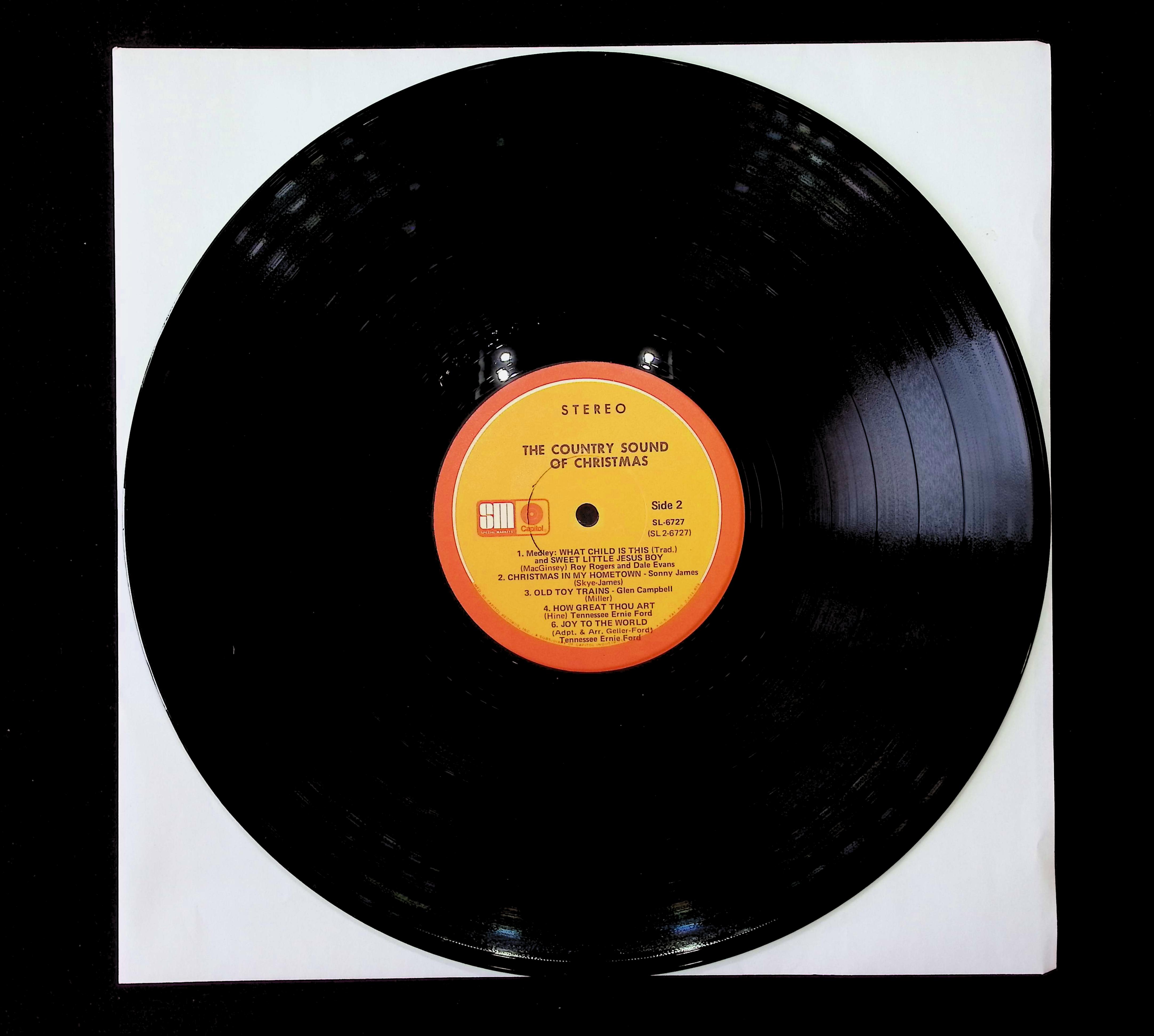 Various The Country Sound Of Christmas 12" LP Unknown Era SL-6727 Folk, World, & Country — image 5