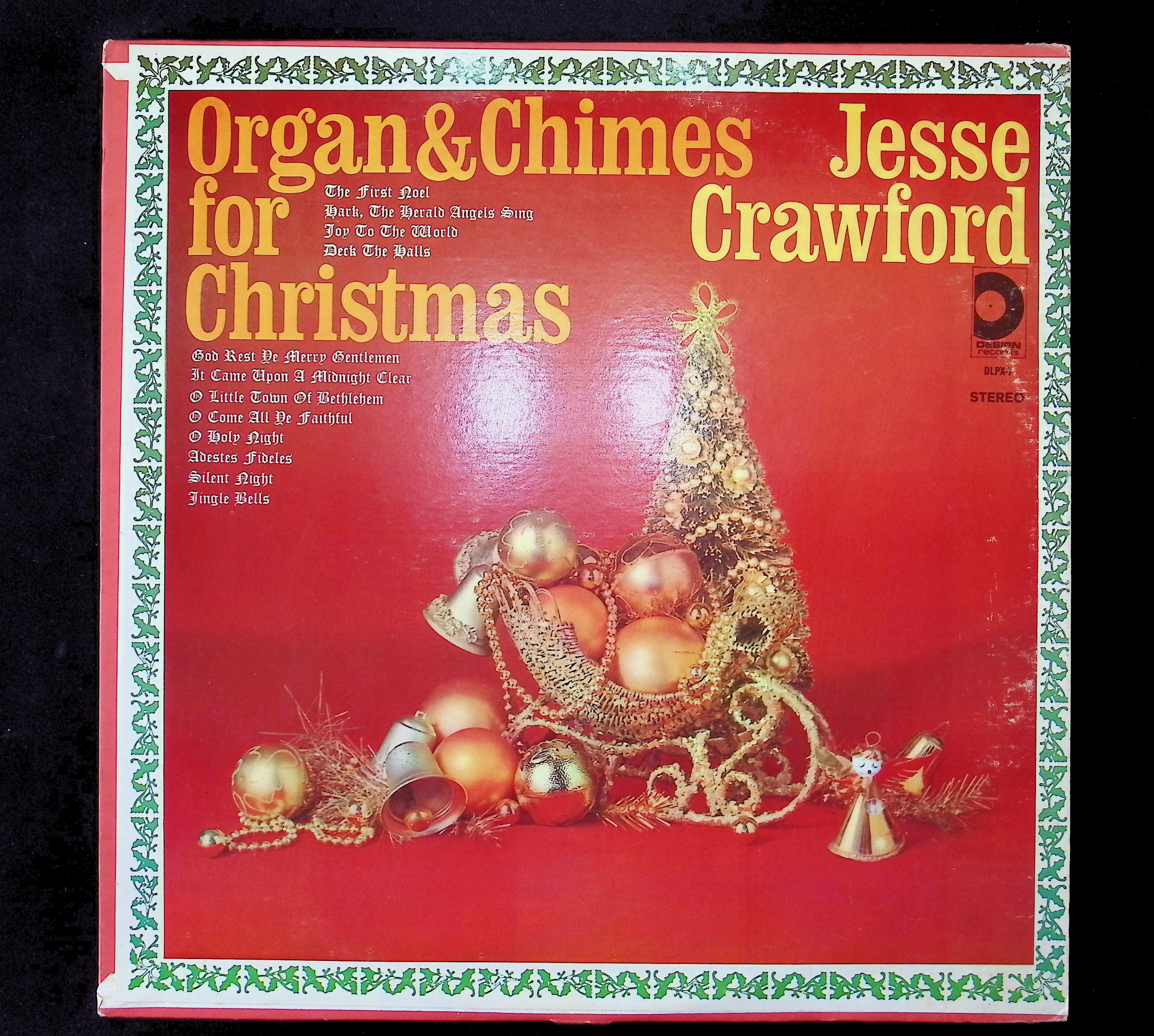 Jesse Crawford The Organ & Chimes For Christmas 12" LP Unknown Era SDLPX-26 Classical