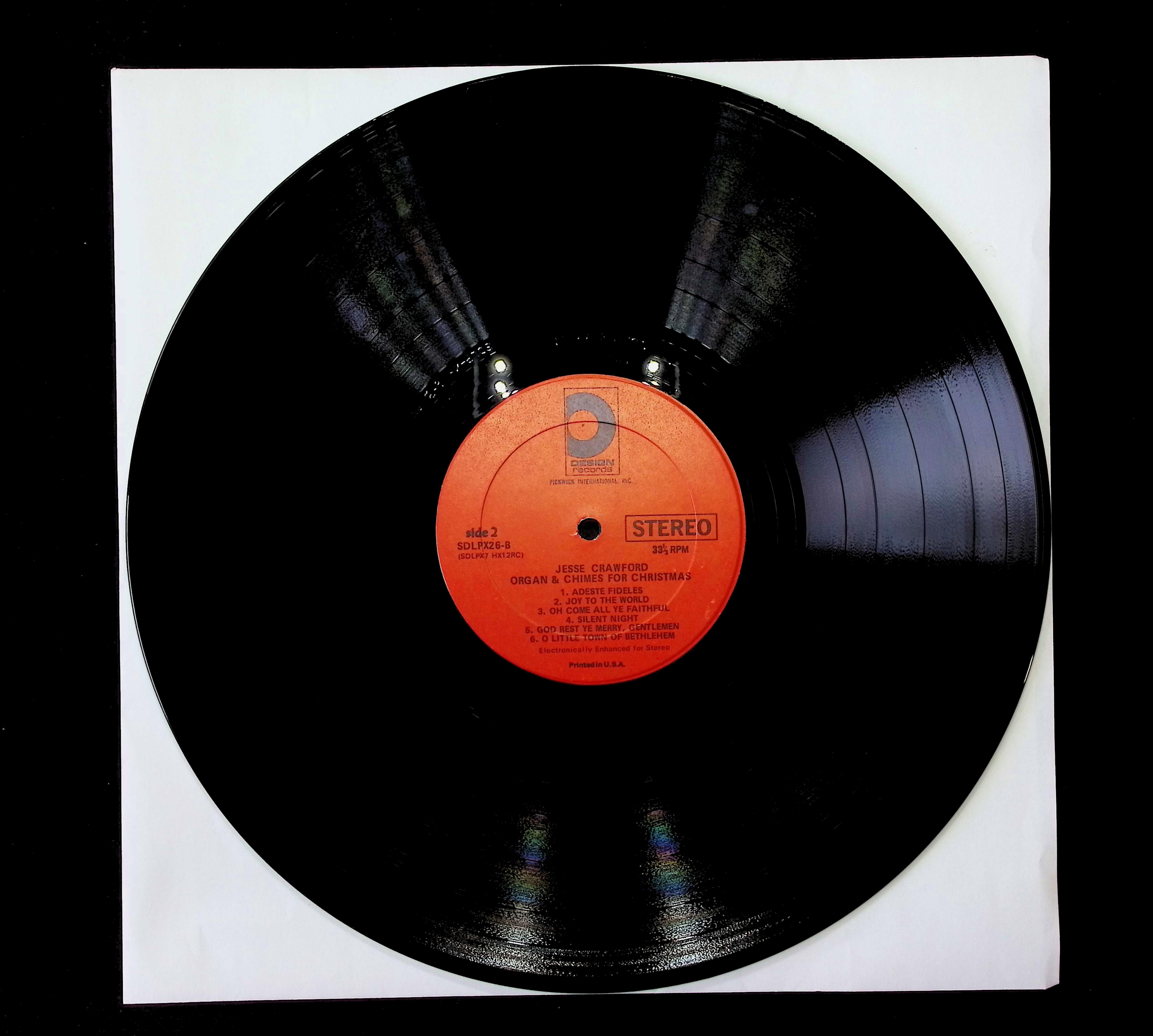 Jesse Crawford The Organ & Chimes For Christmas 12" LP Unknown Era SDLPX-26 Classical — image 5