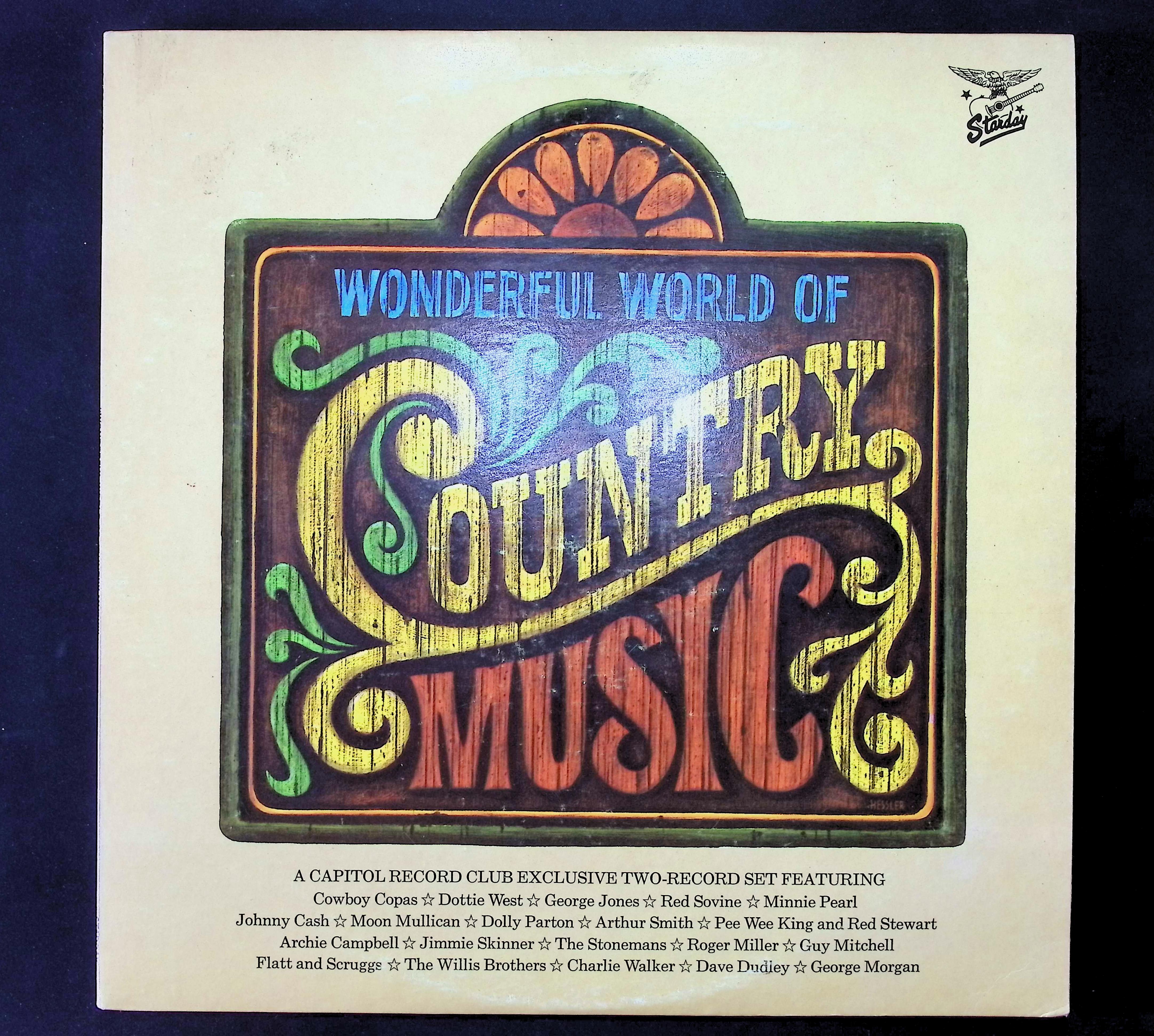Various Wonderful World Of Country Music 12" LP 0 Starday Records Folk, World, & Country