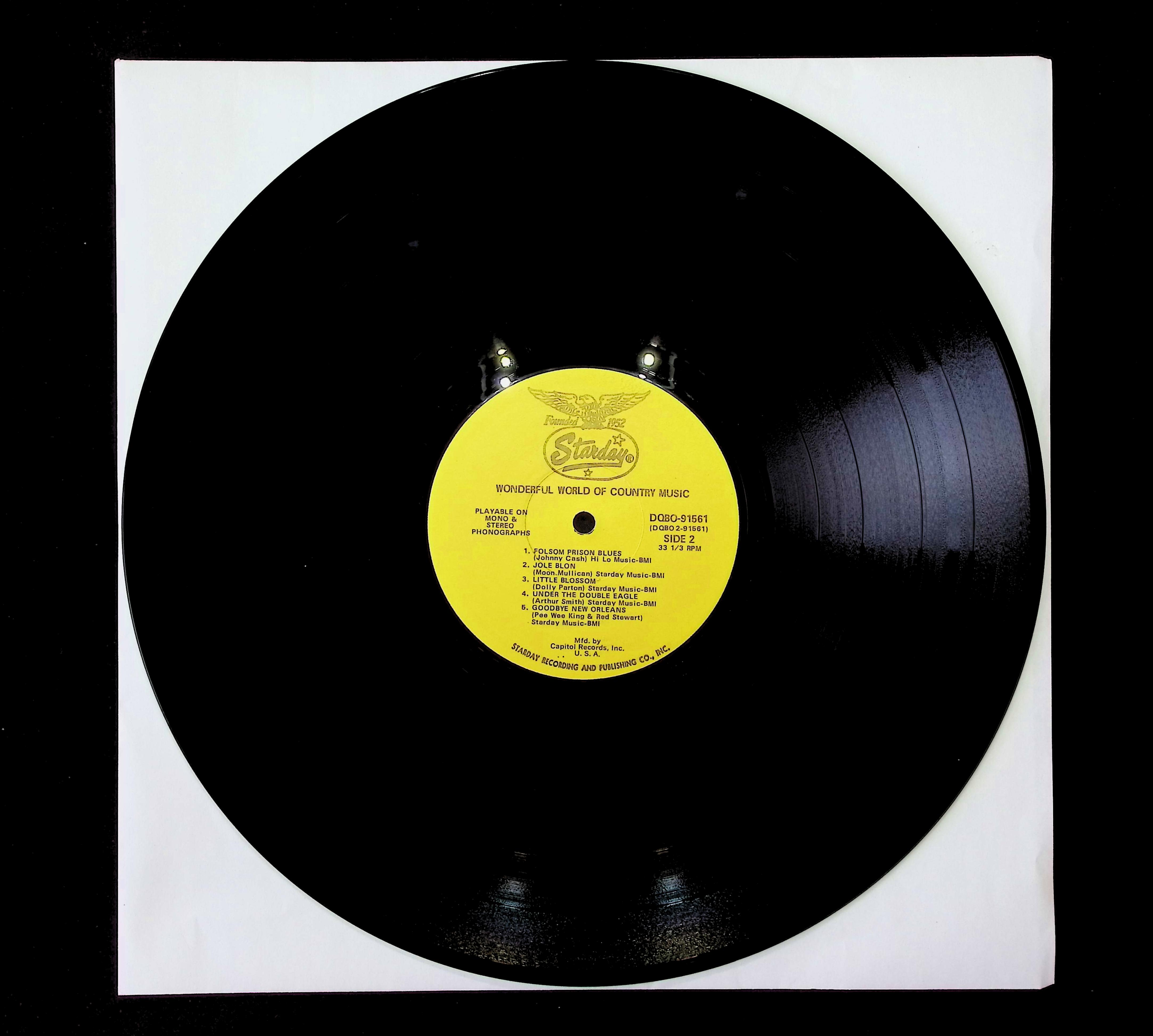 Various Wonderful World Of Country Music 12" LP 0 Starday Records Folk, World, & Country — image 3