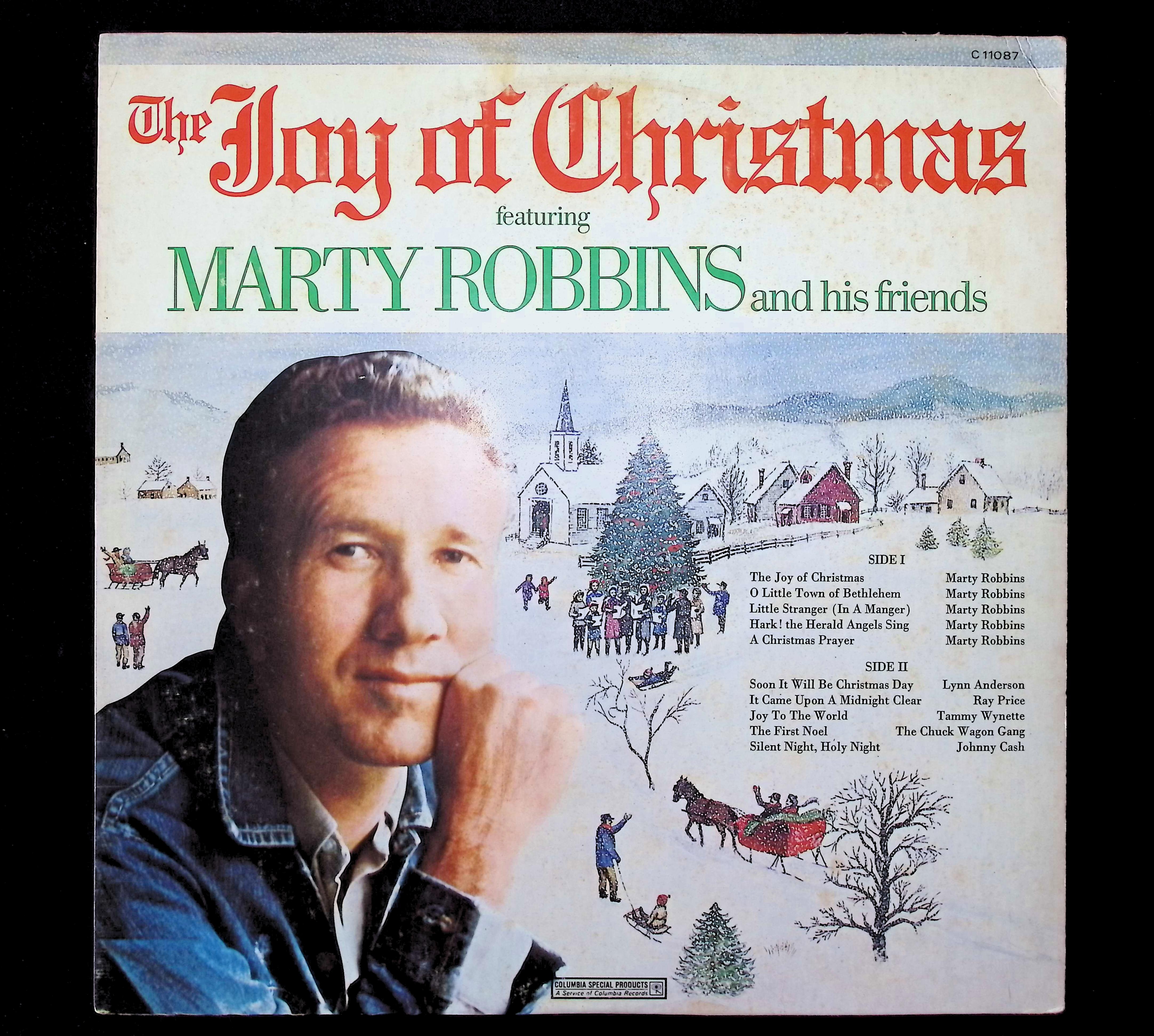 Marty Robbins The Joy Of Christmas 12" LP 1972 C 11087 Folk, World, & Country
