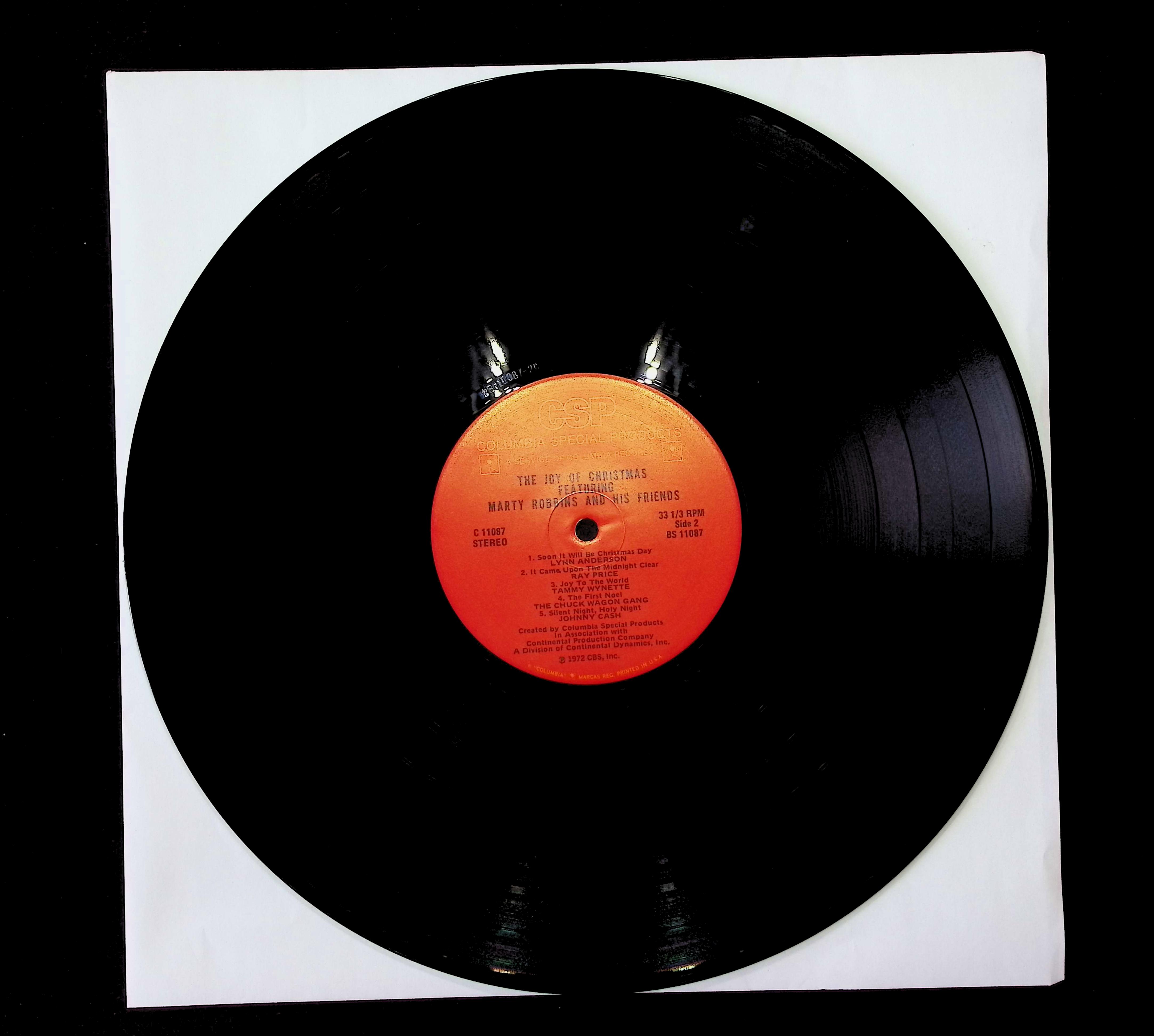 Marty Robbins The Joy Of Christmas 12" LP 1972 C 11087 Folk, World, & Country — image 3